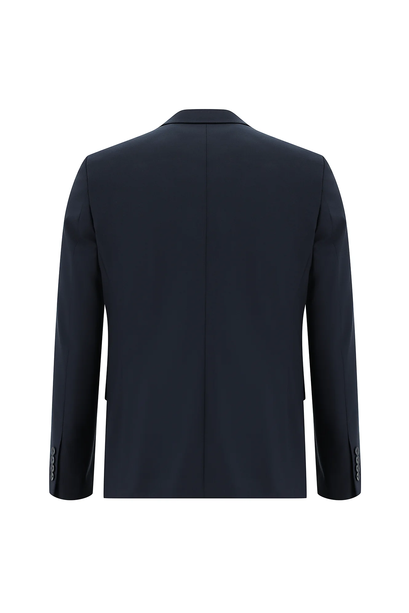 Koyu Lacivert 7 Drop Slim Fit Dar Kesim Yünlü Takım Elbise - Image 3