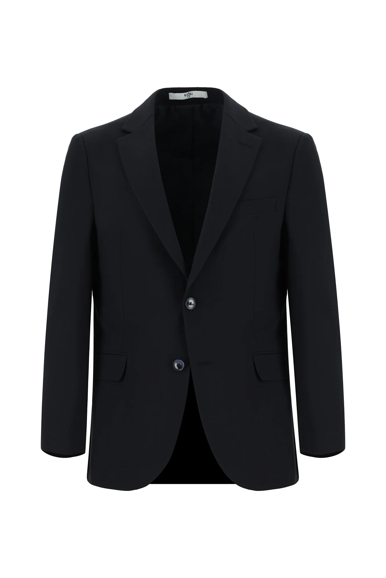 Koyu Lacivert 7 Drop Slim Fit Dar Kesim Yünlü Takım Elbise - Image 2