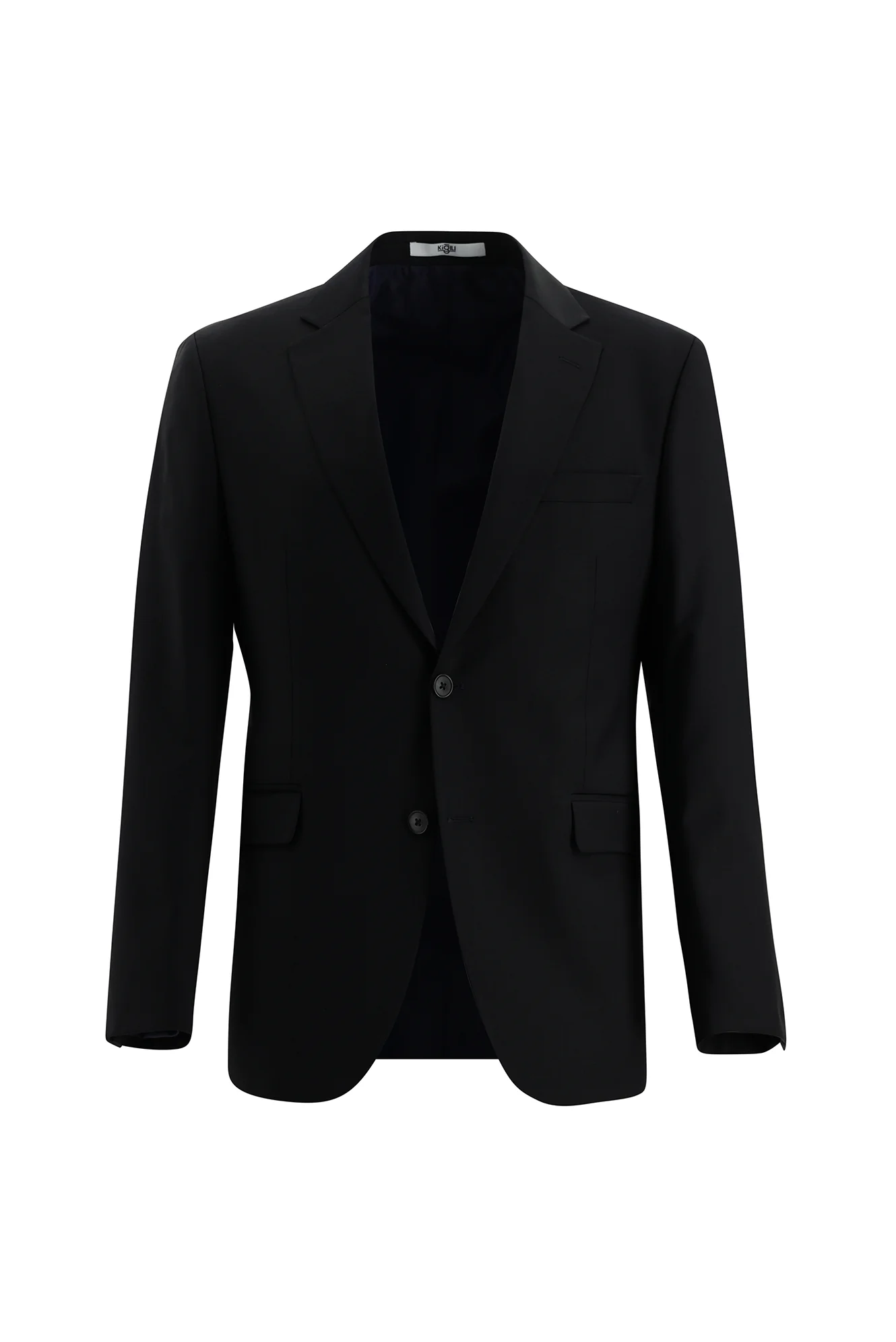 Koyu Lacivert 7 Drop Slim Fit Dar Kesim Yünlü Takım Elbise - Image 2