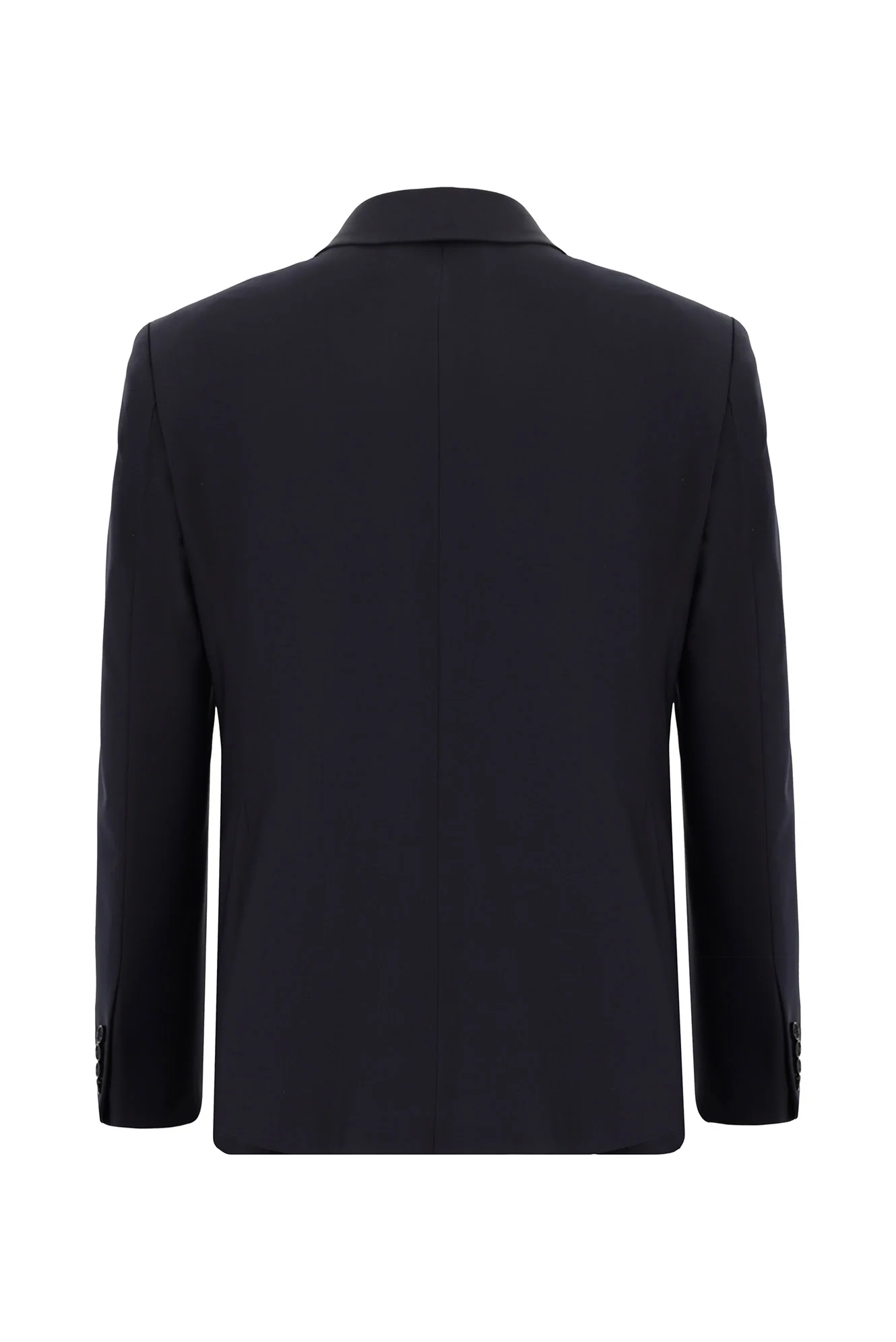 Koyu Lacivert 7 Drop Slim Fit Dar Kesim Yünlü Takım Elbise - Image 3