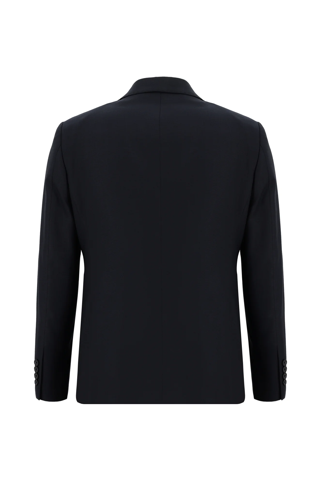 Koyu Lacivert 7 Drop Slim Fit Dar Kesim Yünlü Takım Elbise - Image 3