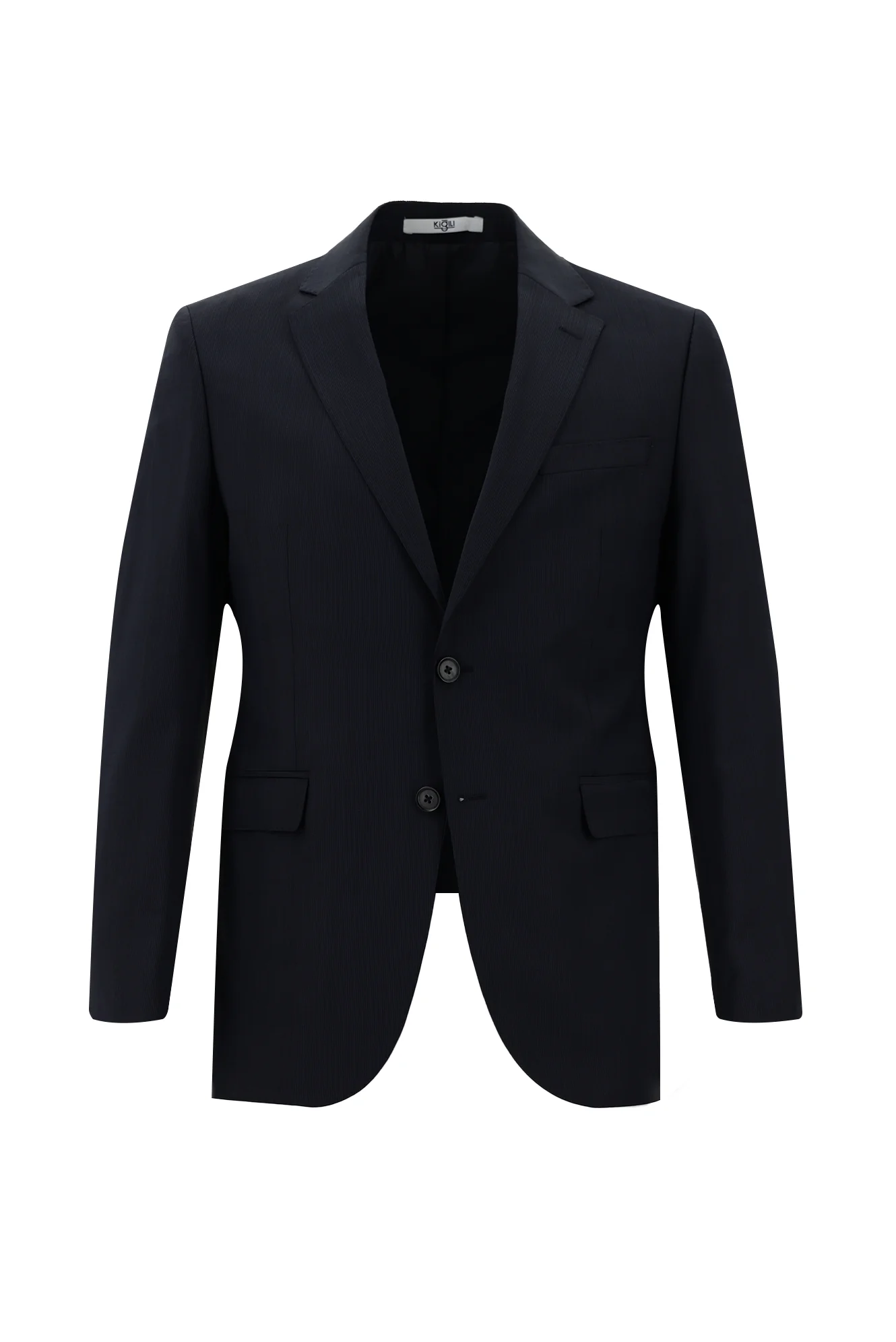 Koyu Lacivert 7 Drop Slim Fit Dar Kesim Yünlü Takım Elbise - Image 4