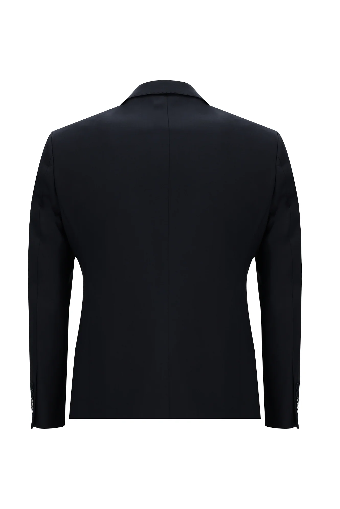 Koyu Lacivert 7 Drop Slim Fit Dar Kesim Yünlü Takım Elbise - Image 3