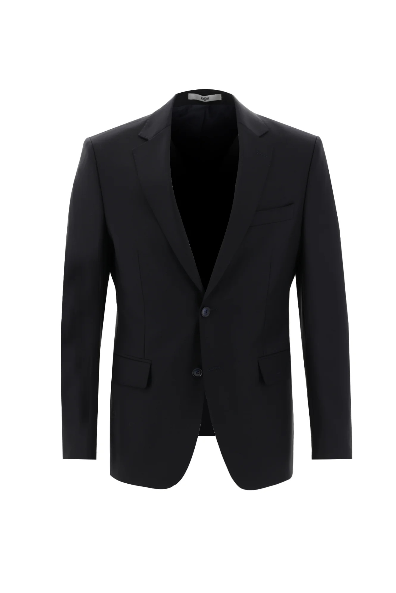 Koyu Lacivert 7 Drop Slim Fit Dar Kesim Yünlü Takım Elbise - Image 2