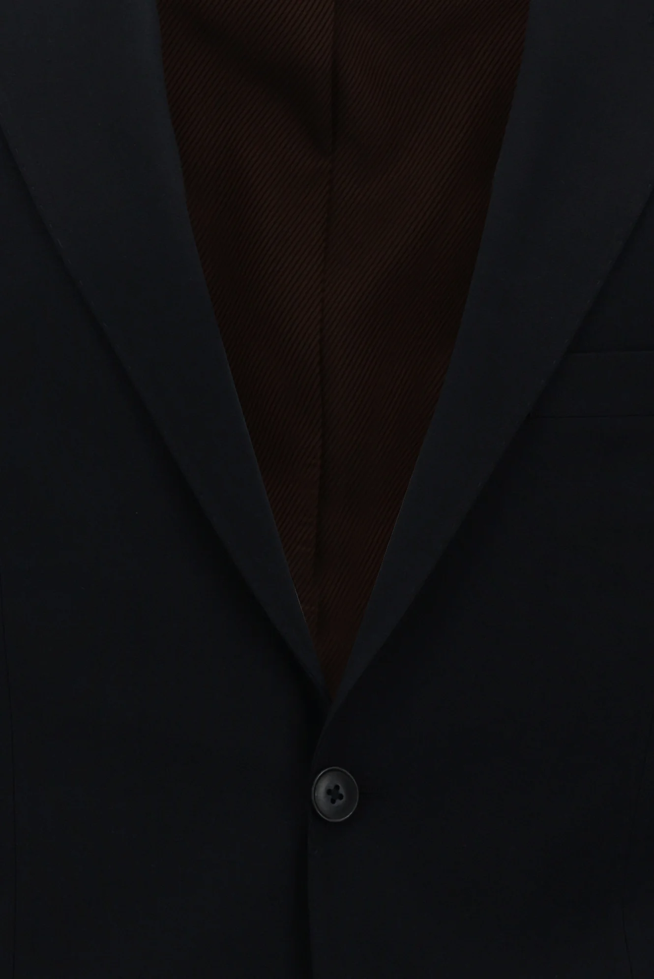 Koyu Lacivert 7 Drop Slim Fit Dar Kesim Yünlü Takım Elbise - Image 4