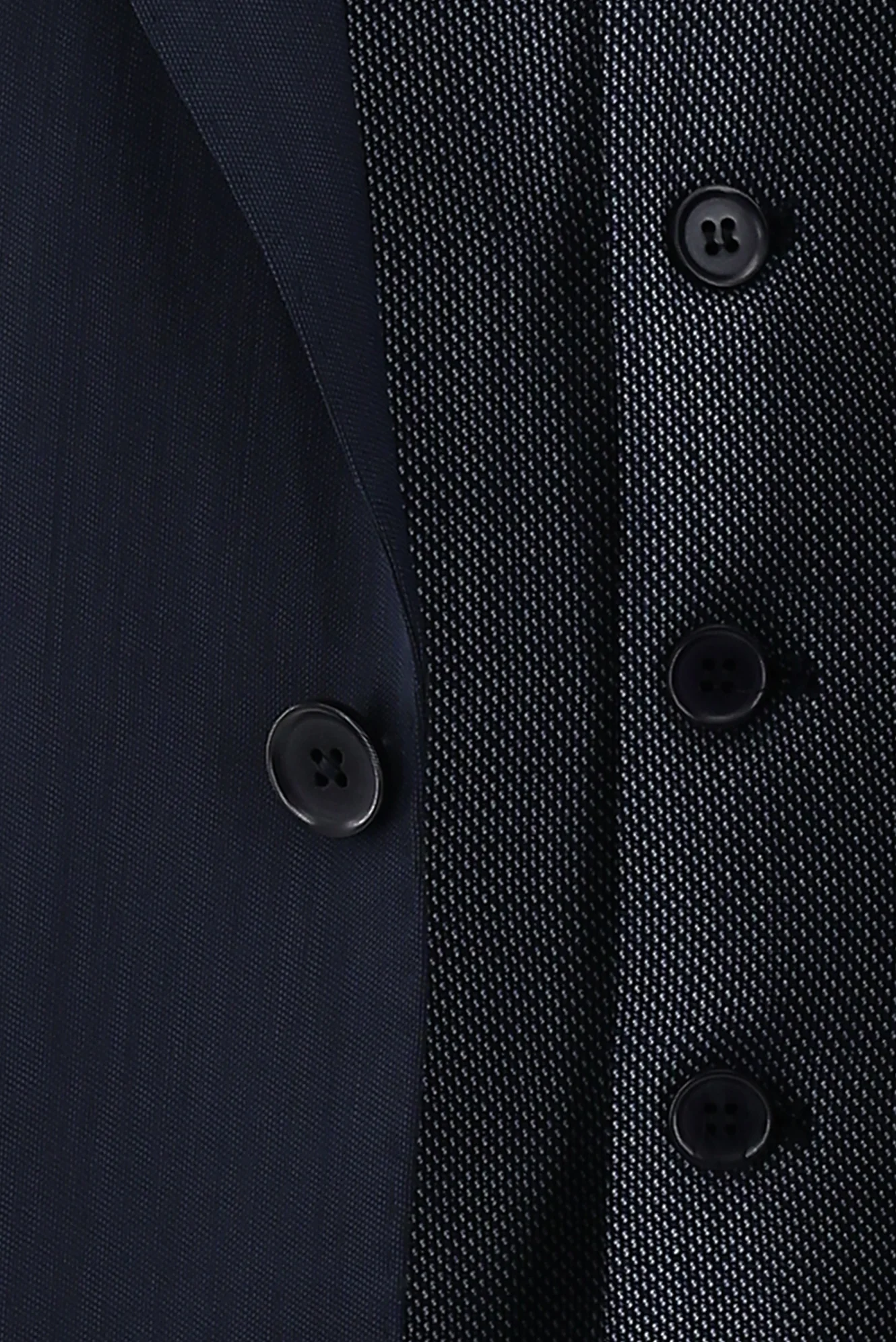 Koyu Lacivert 7 Drop Slim Fit Dar Kesim Yünlü Kombinli Takım Elbise - Image 6
