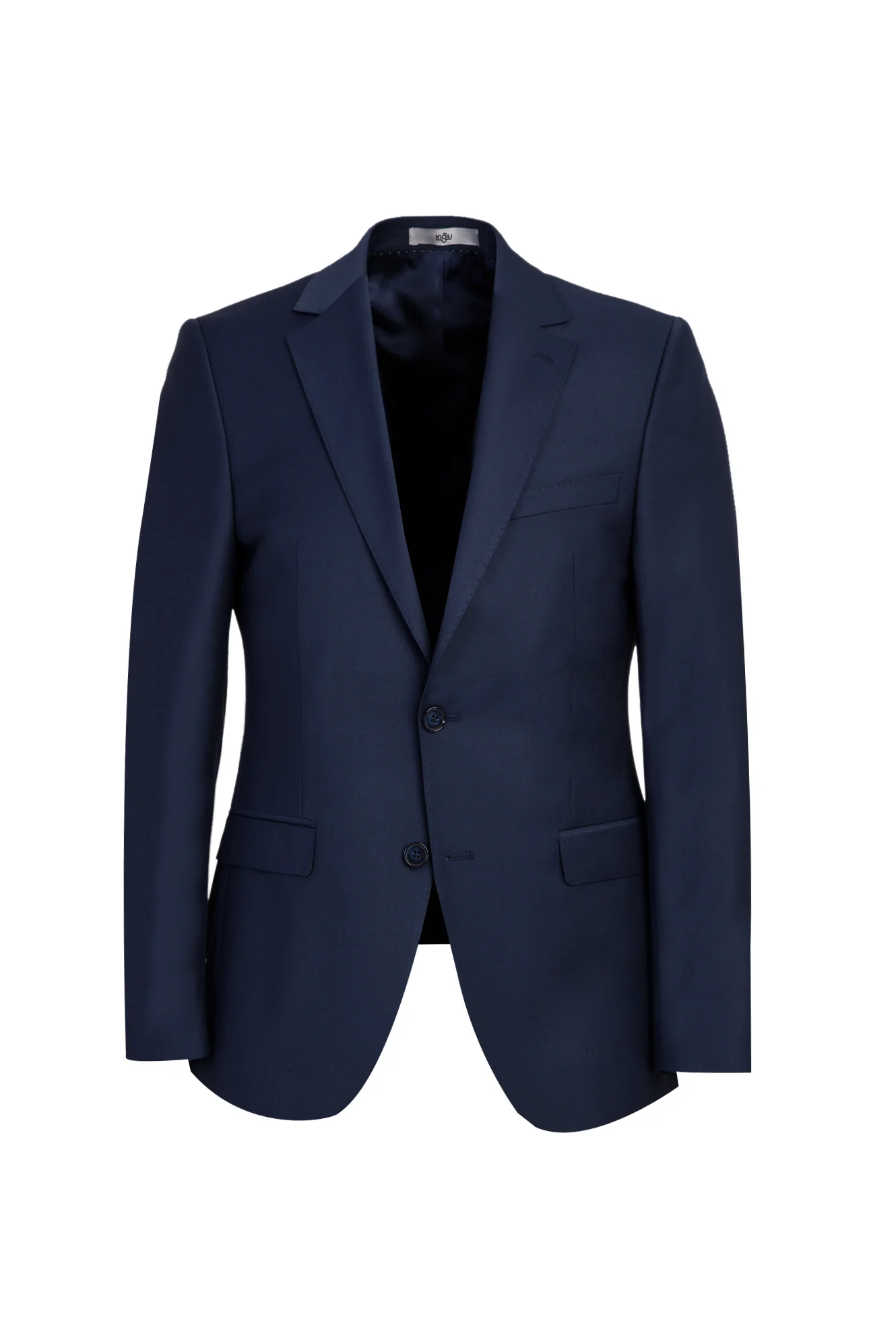 Koyu Lacivert 7 Drop Slim Fit Dar Kesim Yünlü Takım Elbise - Image 2