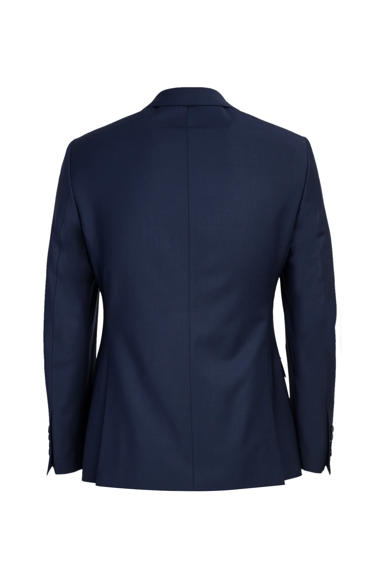 Koyu Lacivert 7 Drop Slim Fit Dar Kesim Yünlü Takım Elbise - Image 3