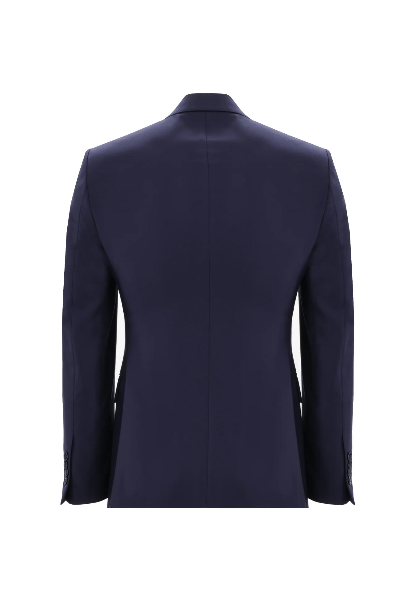 Koyu Lacivert 7 Drop Slim Fit Dar Kesim Yünlü Takım Elbise - Image 3