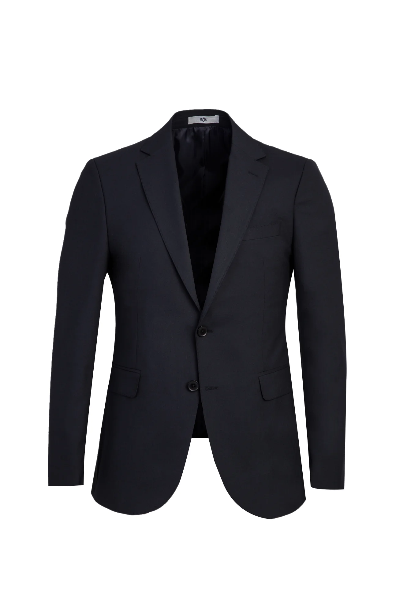 Koyu Lacivert 7 Drop Slim Fit Dar Kesim Yünlü Takım Elbise - Image 2