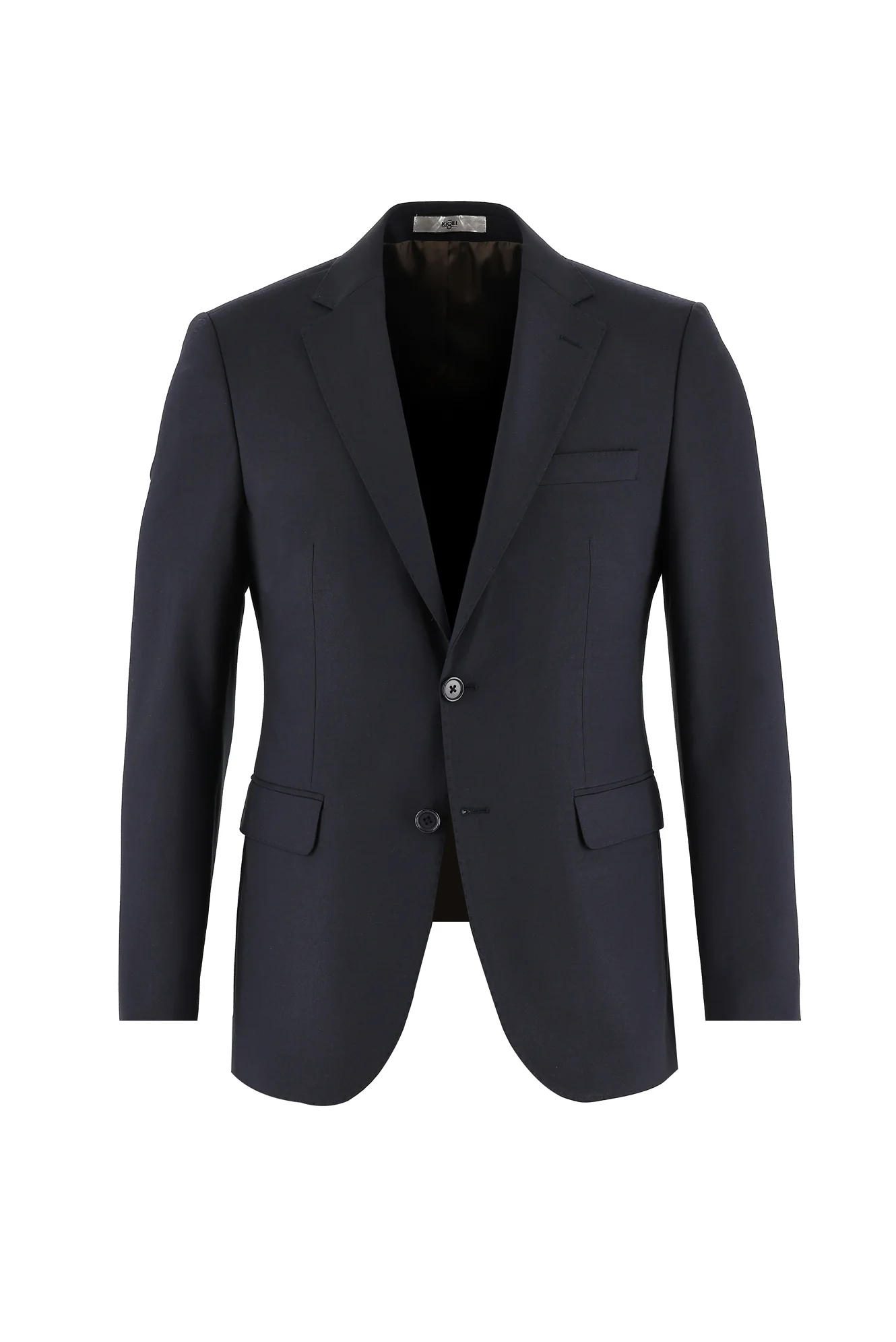 Koyu Lacivert 7 Drop Slim Fit Dar Kesim Yünlü Takım Elbise - Image 2