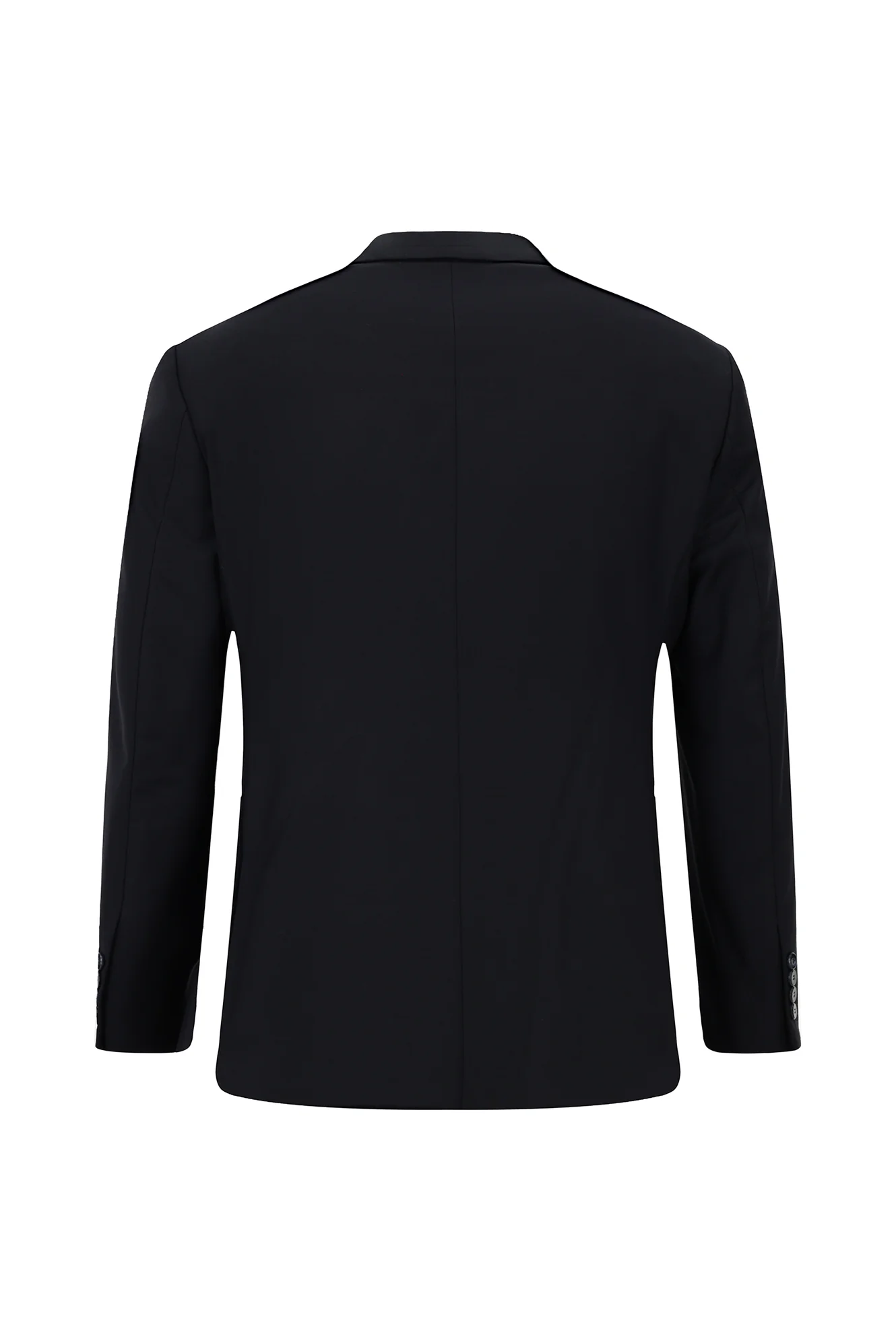 Koyu Lacivert 7 Drop Slim Fit Dar Kesim Ekose Takım Elbise - Image 3