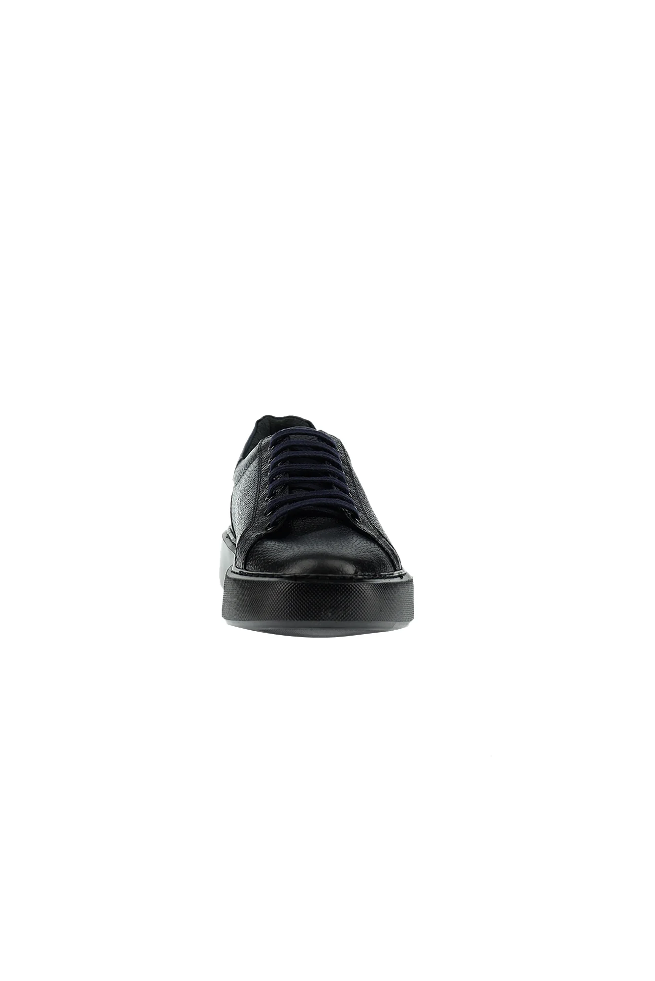 Koyu Lacivert Sneaker Deri Ayakkabı - Image 3