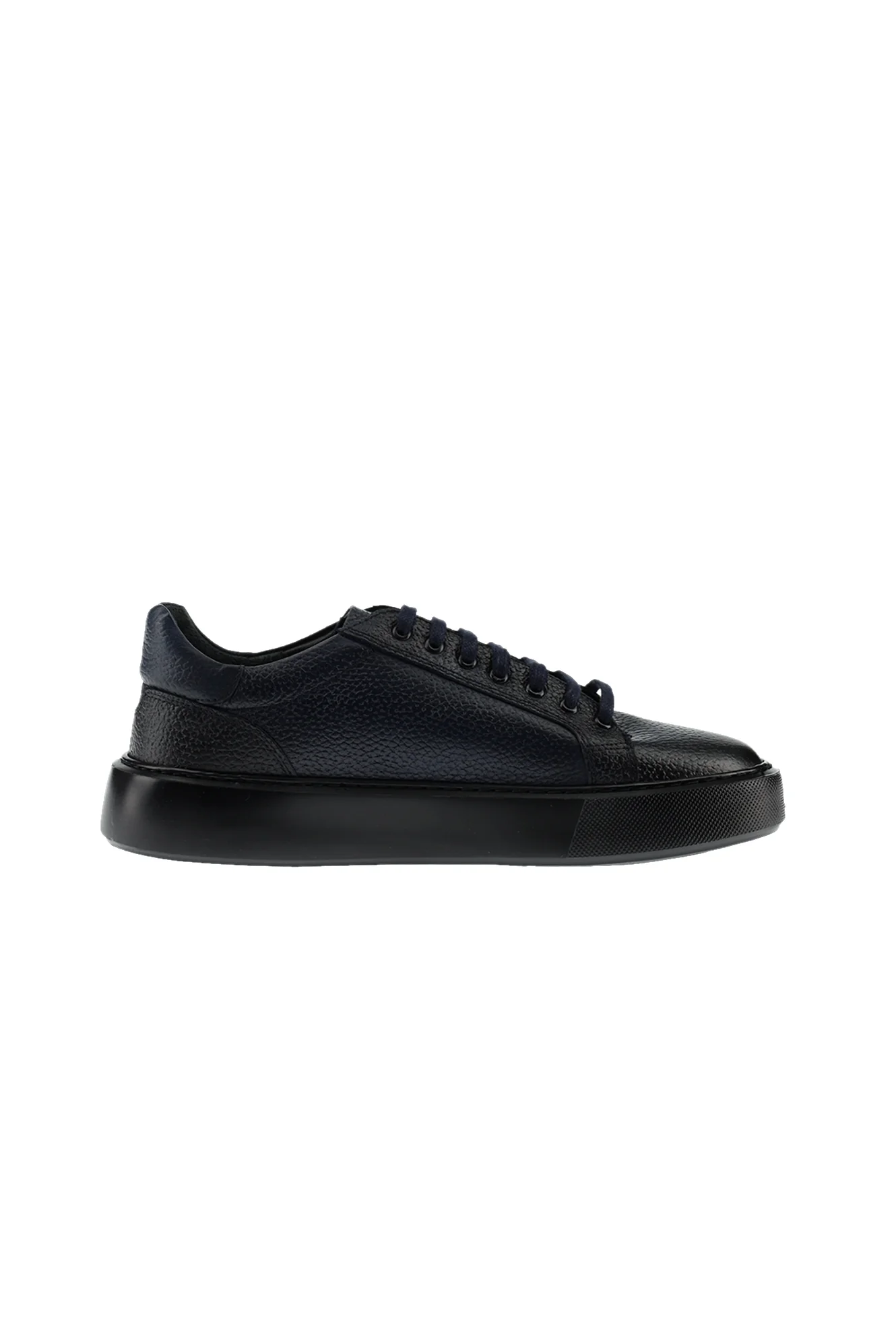 Koyu Lacivert Sneaker Deri Ayakkabı - Image 4