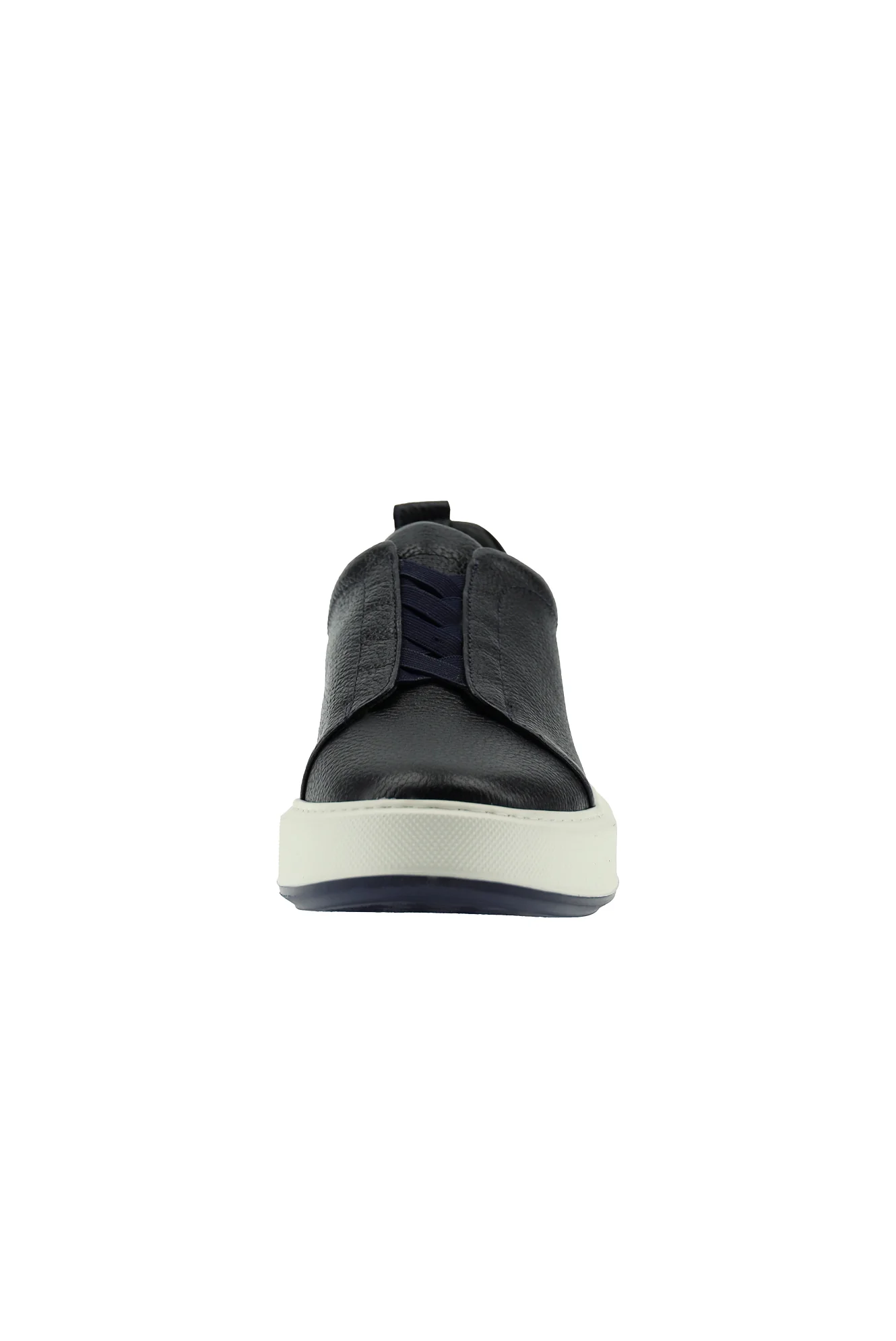 Koyu Lacivert Sneaker Deri Ayakkabı - Image 3