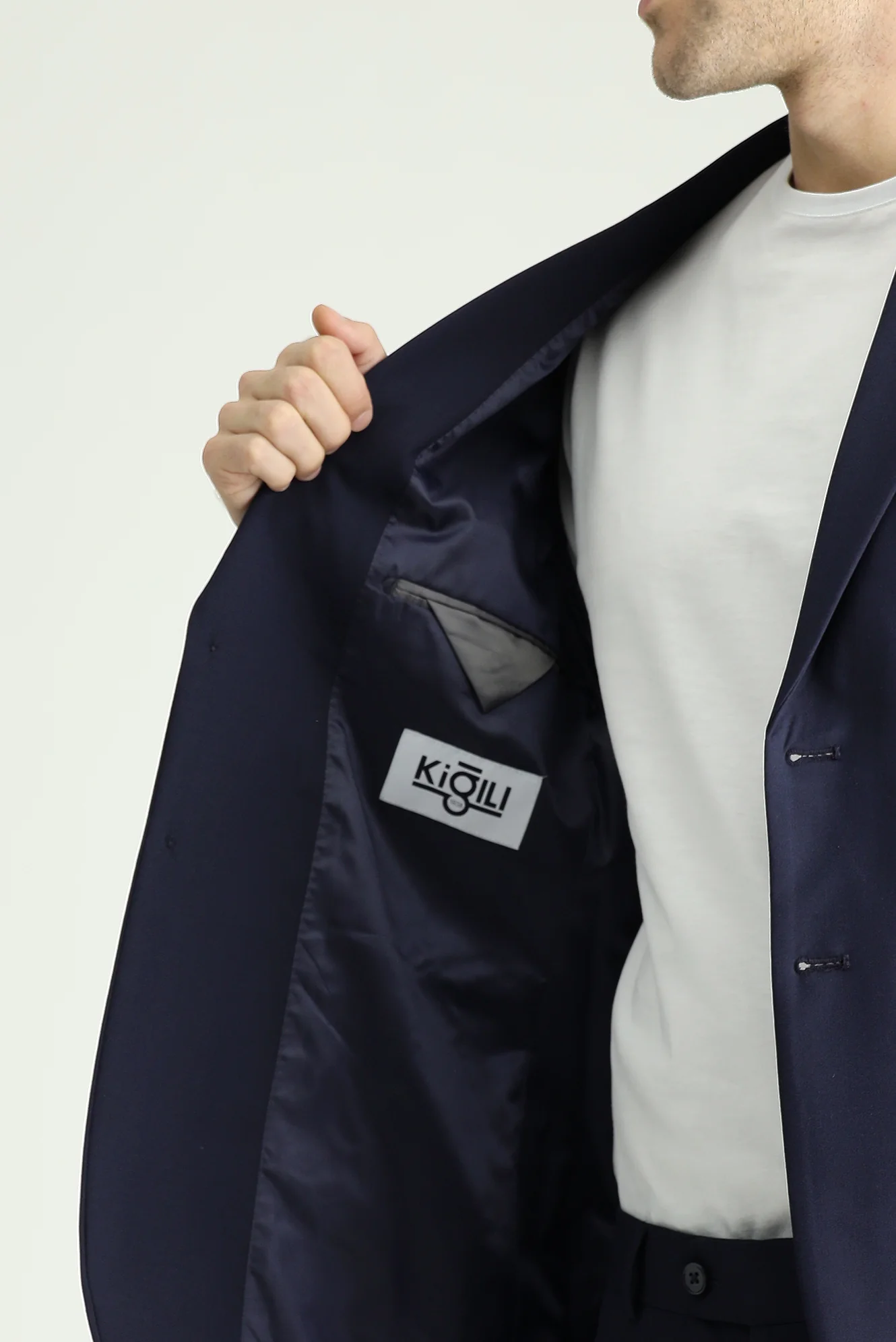 Koyu Lacivert 7 Drop Slim Fit Dar Kesim Süper Esnek Takım Elbise - Image 6