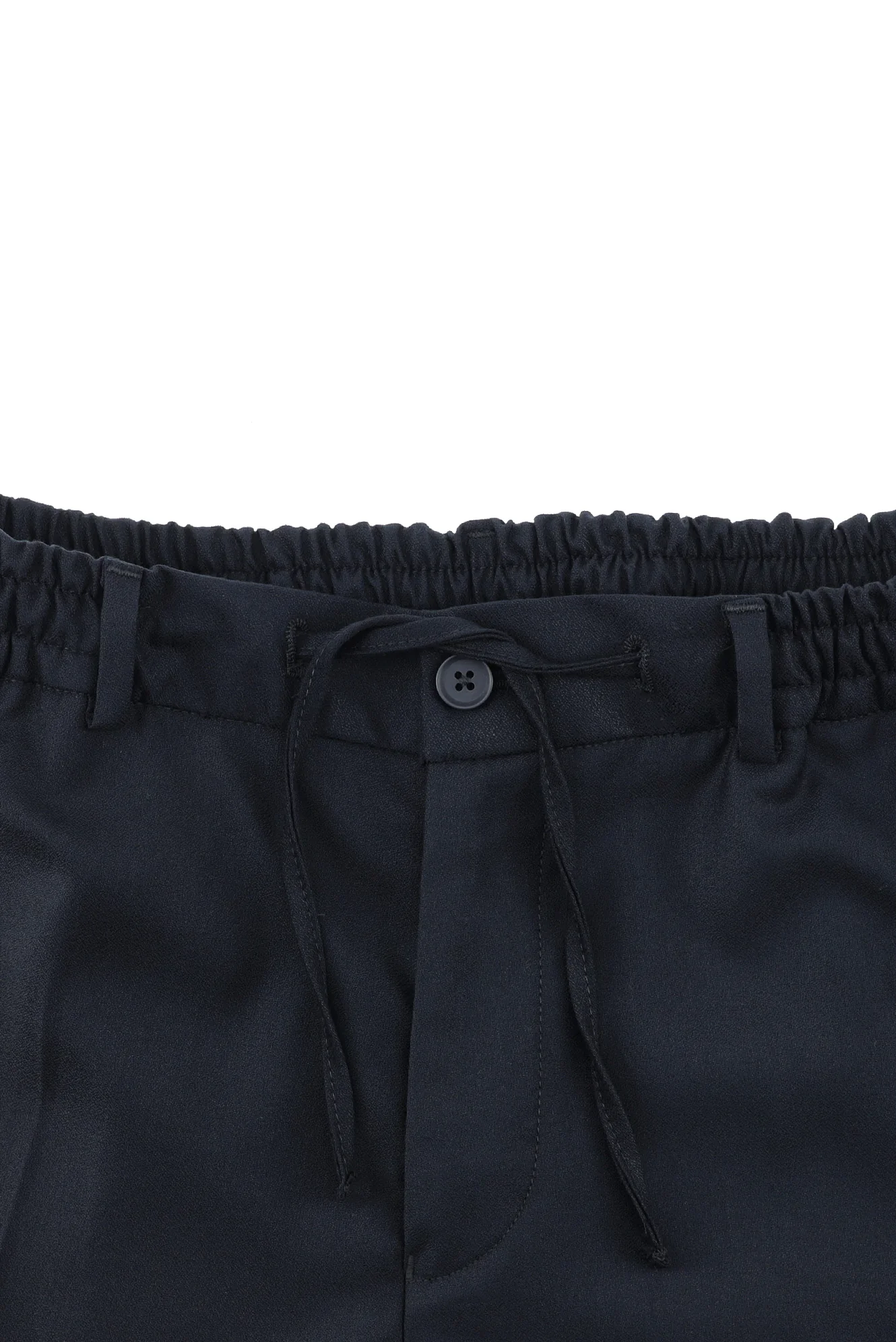 Koyu Lacivert 7 Drop Super Slim Fit Eksra Dar Kesim Beli Lastikli İpli Takım Elbise - Image 5