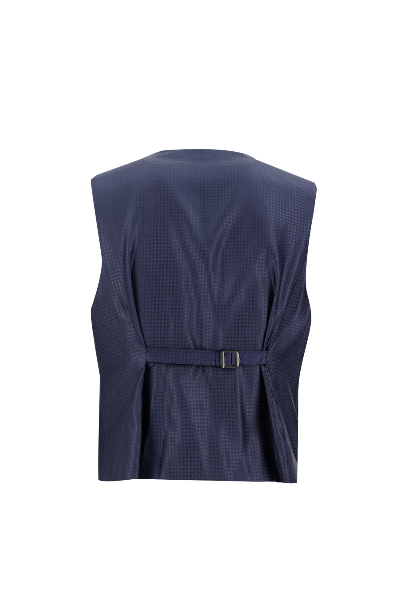 Koyu Lacivert 7 Drop Super Slim Fit Eksra Dar Kesim Fit Sivri Yaka Yelekli Smokin & Damatlık - Image 5