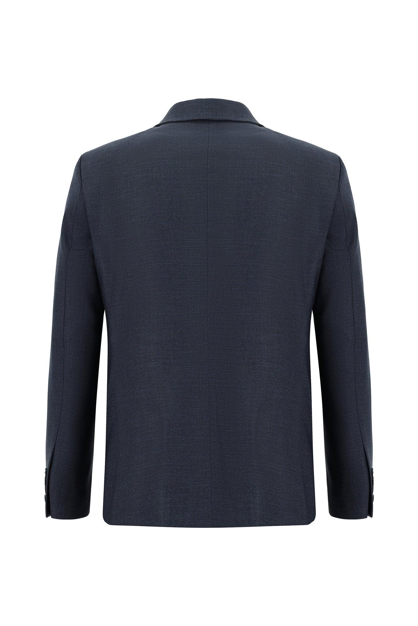 Koyu Lacivert 7 Drop Super Slim Fit Eksra Dar Kesim Desenli Takım Elbise - Image 3