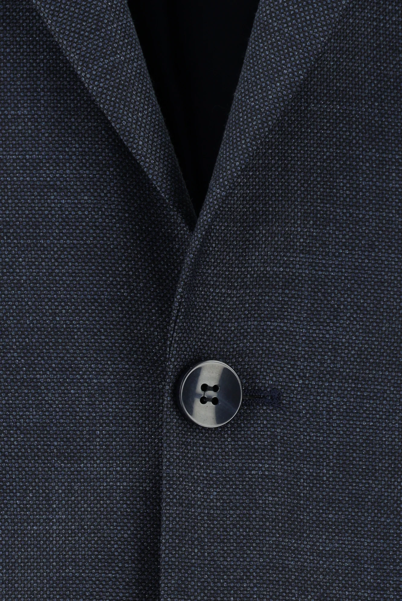 Koyu Lacivert 7 Drop Super Slim Fit Eksra Dar Kesim Desenli Takım Elbise - Image 4