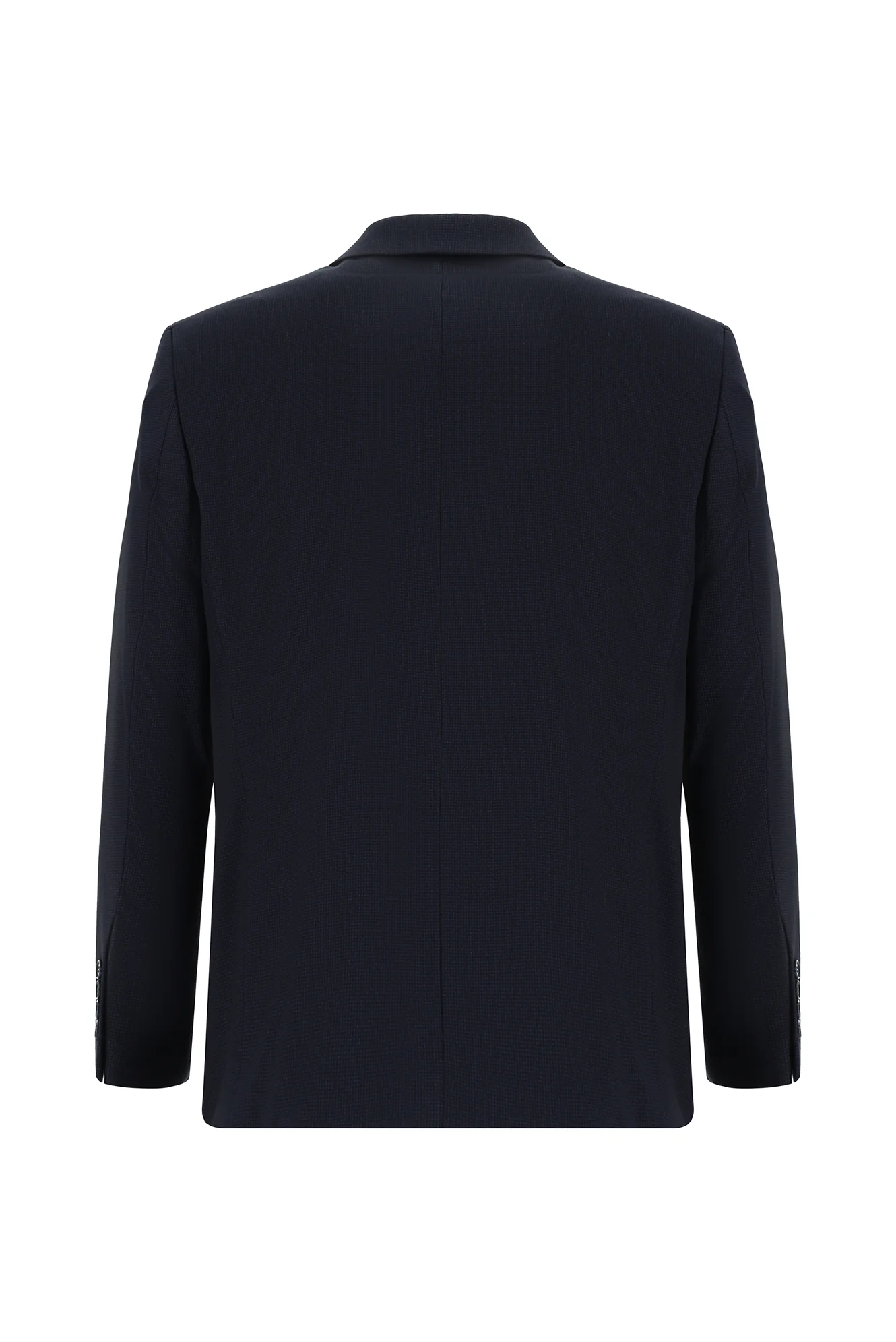 Koyu Lacivert 7 Drop Super Slim Fit Eksra Dar Kesim Desenli Takım Elbise - Image 3