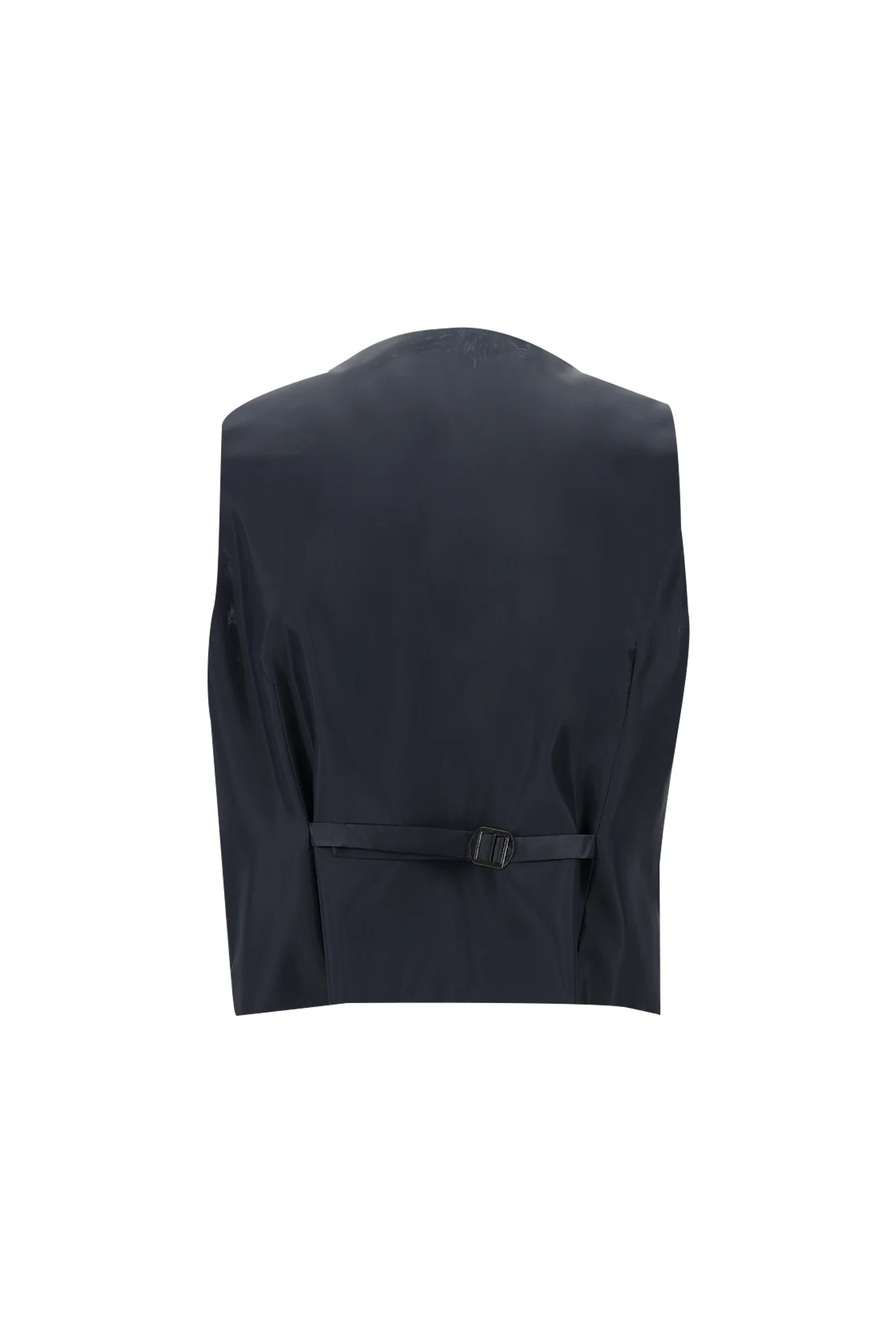 Koyu Lacivert 7 Drop Super Slim Fit Eksra Dar Kesim Fit Desenli Yelekli Takım Elbise - Image 5
