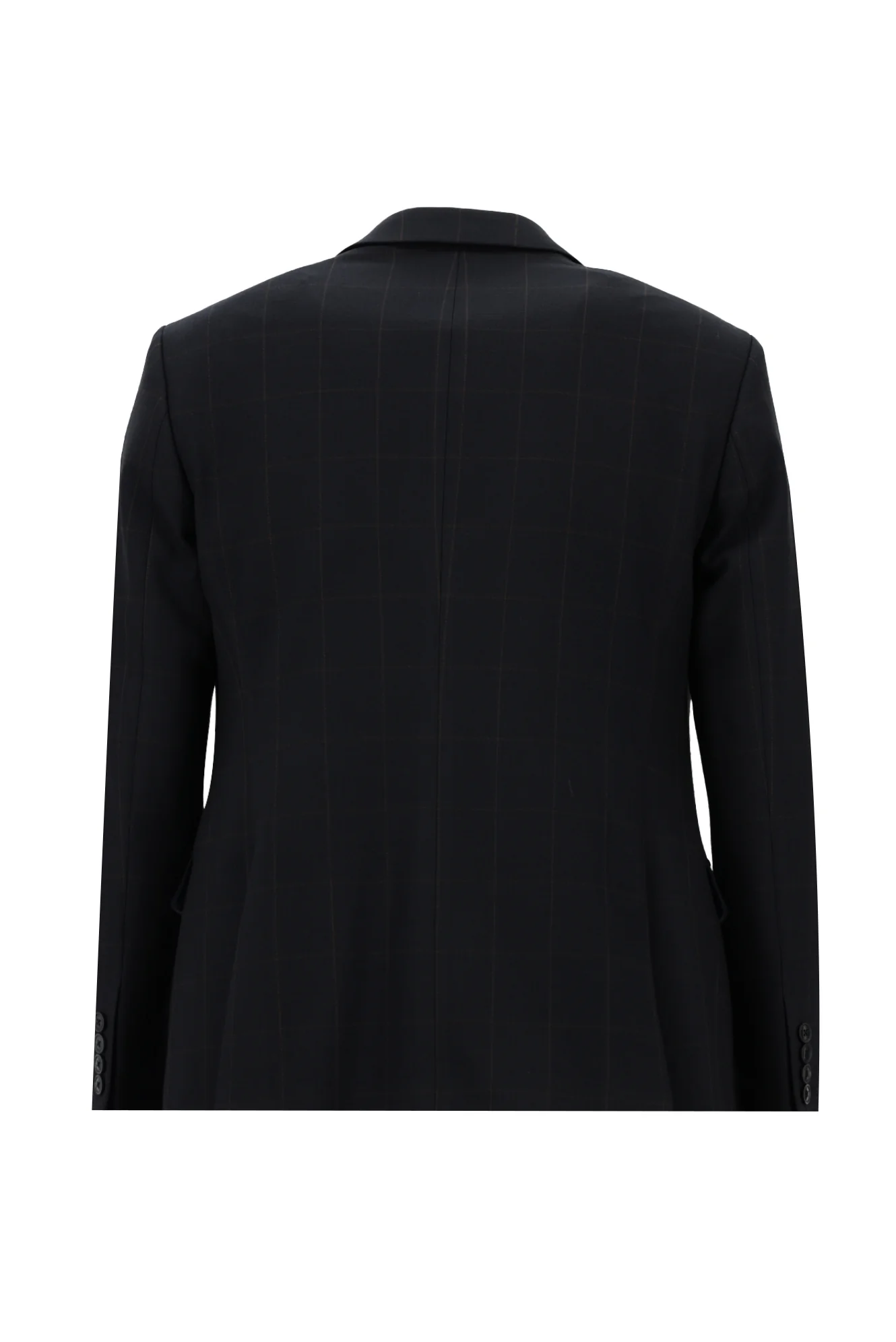 Koyu Lacivert 7 Drop Super Slim Fit Eksra Dar Kesim Fit Kareli Yelekli Takım Elbise - Image 3