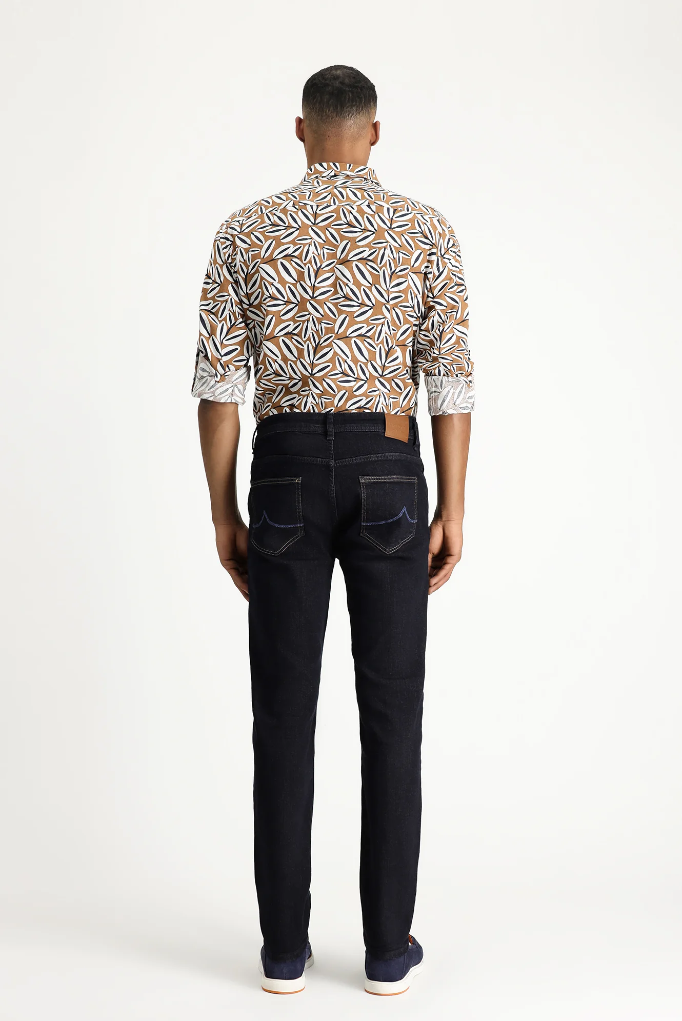 Koyu Lacivert Super Slim Fit Eksra Dar Kesim Likralı Denim Pantolon - Image 5