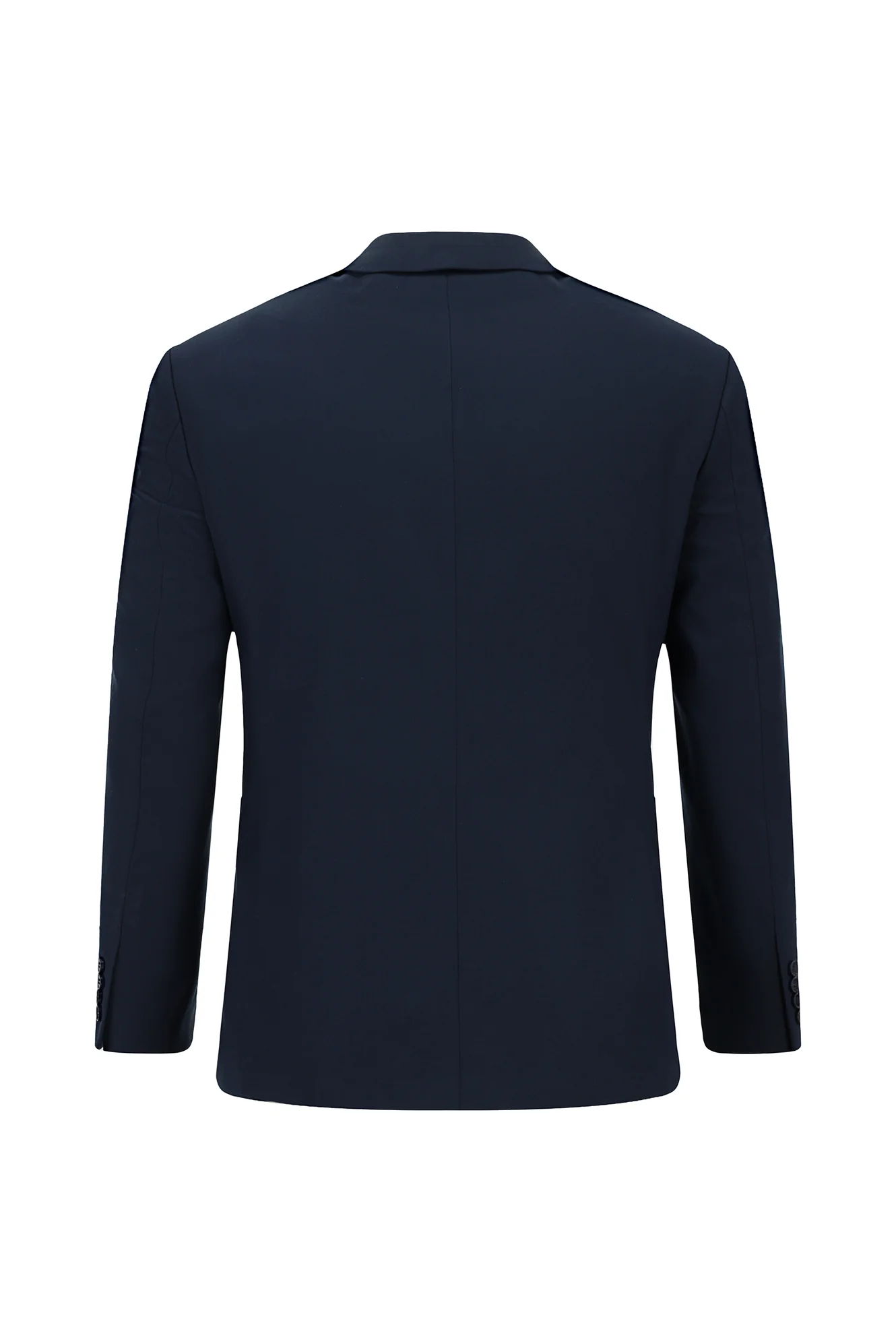 Koyu Lacivert 7 Drop Super Slim Fit Eksra Dar Kesim Pamuklu Lyocell Kruvaze Takım Elbise - Image 3