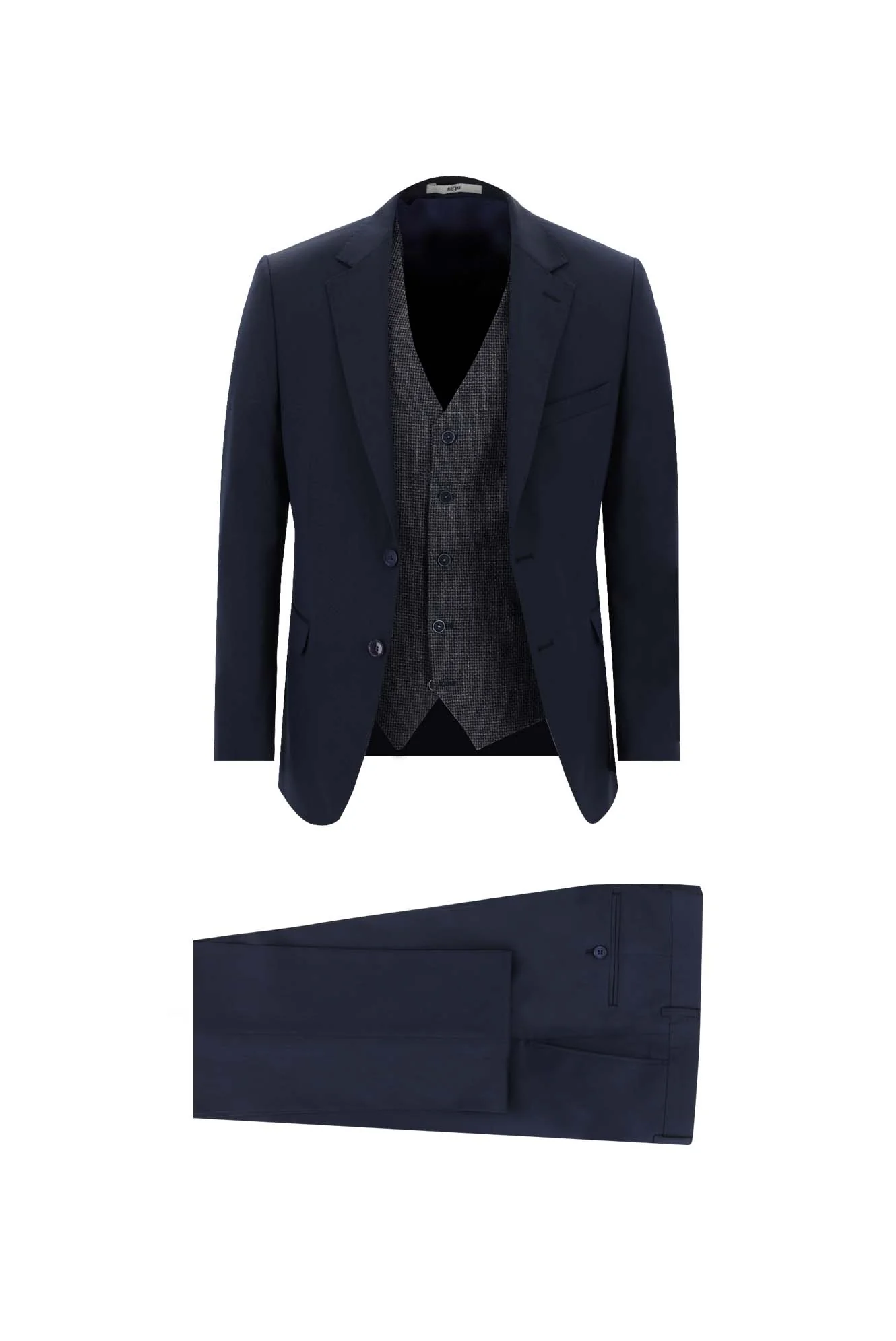 Koyu Lacivert 7 Drop Slim Fit Dar Kesim TAKIM ELBİSE