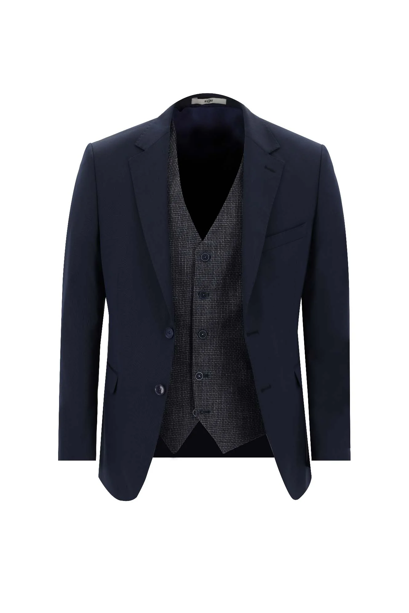 Koyu Lacivert 7 Drop Slim Fit Dar Kesim TAKIM ELBİSE - Image 2