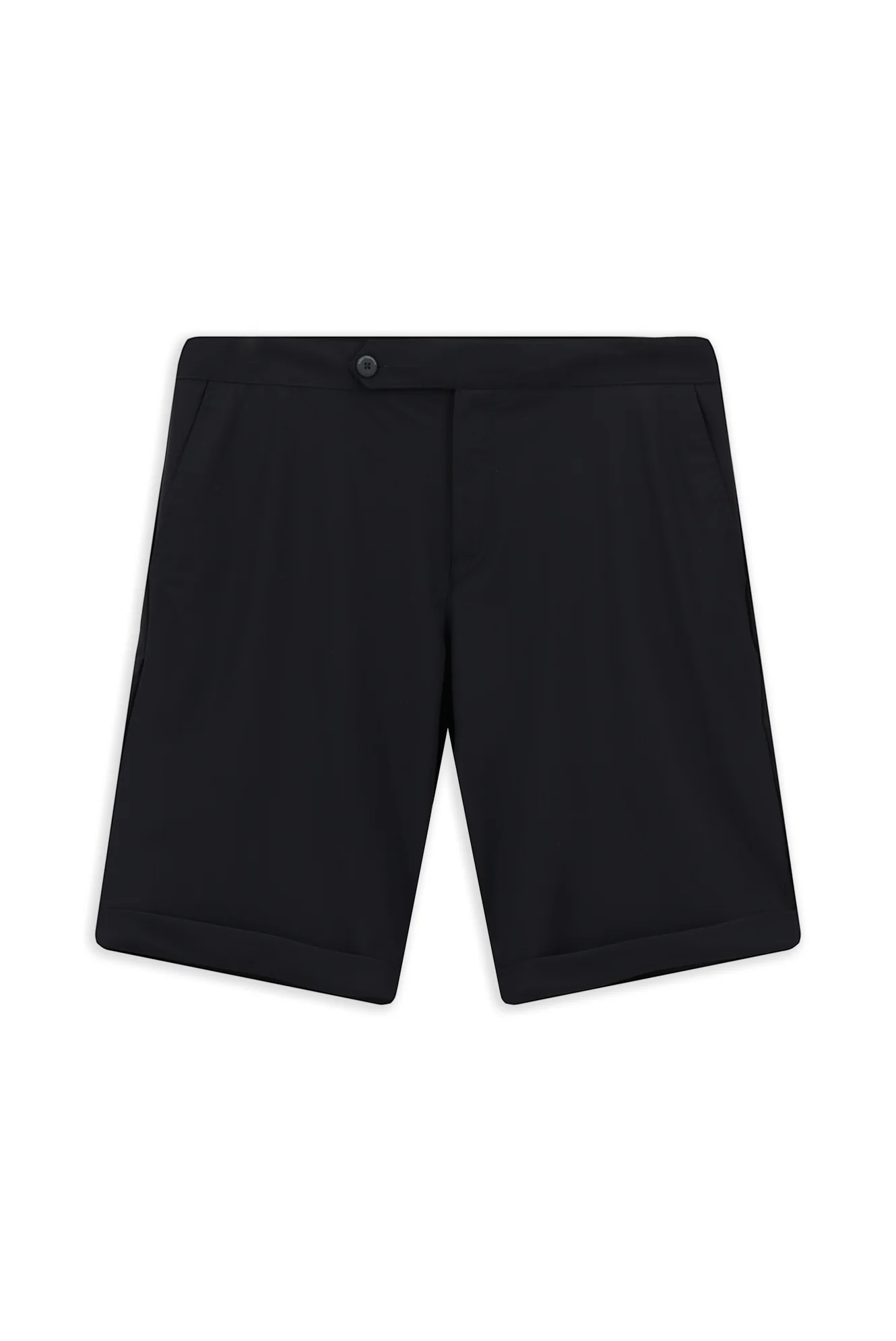 Koyu Lacivert Super Slim Fit Eksra Dar Kesim Techno-Line Likralı Bermuda Şort