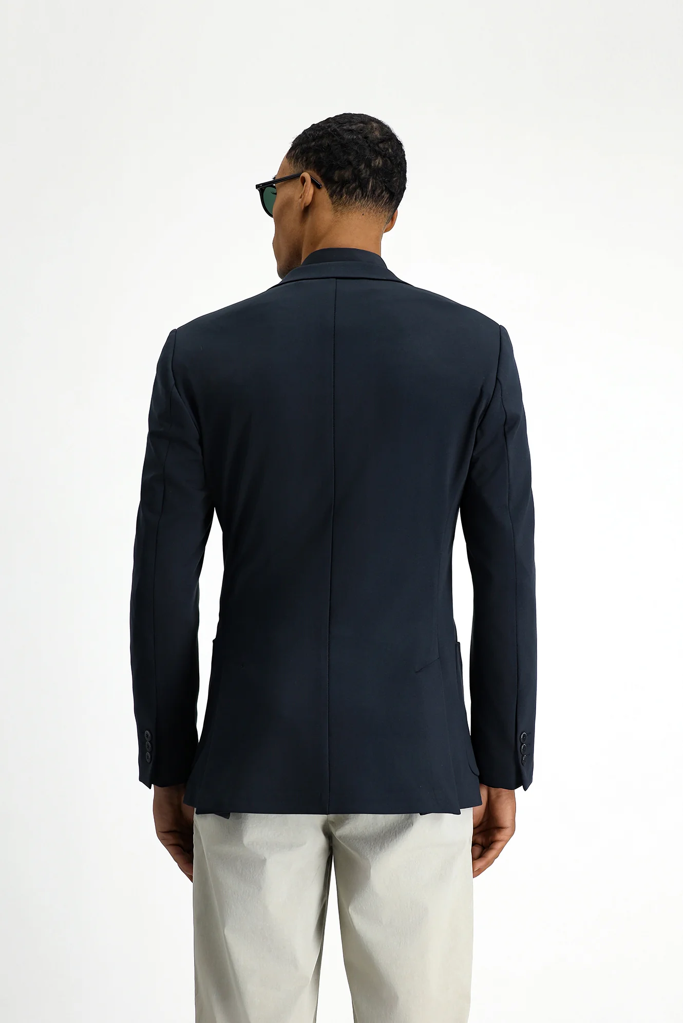 Koyu Lacivert Techno-Line 6 Drop Regular Fit Standart Kesim Likralı Esnek Ceket - Image 5