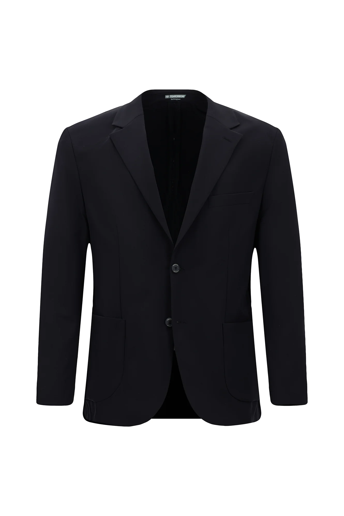 Koyu Lacivert Techno-Line 4 Drop Relaxed Fit Rahat Kesim Klasik Likralı Ceket