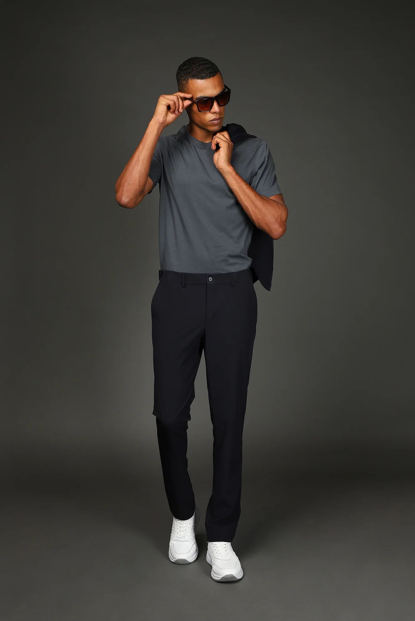 Koyu Lacivert Techno-Line 7 Drop Super Slim Fit Eksra Dar Kesim Takım Elbise - Image 2