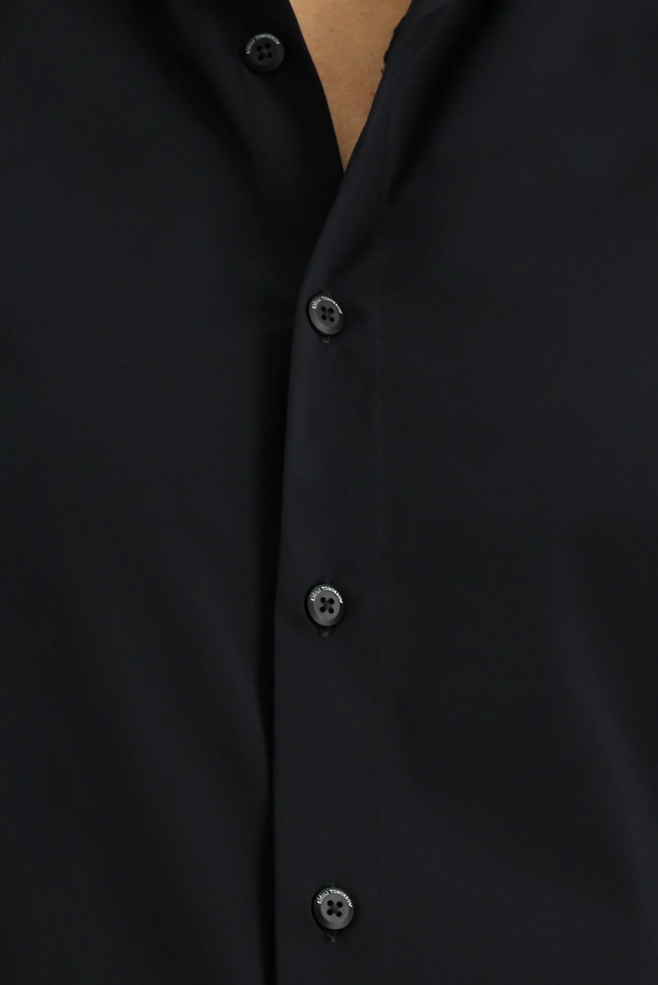 Koyu Lacivert Techno-Line Uzun Kol Slim Fit Dar Kesim Likralı Gömlek - Image 5