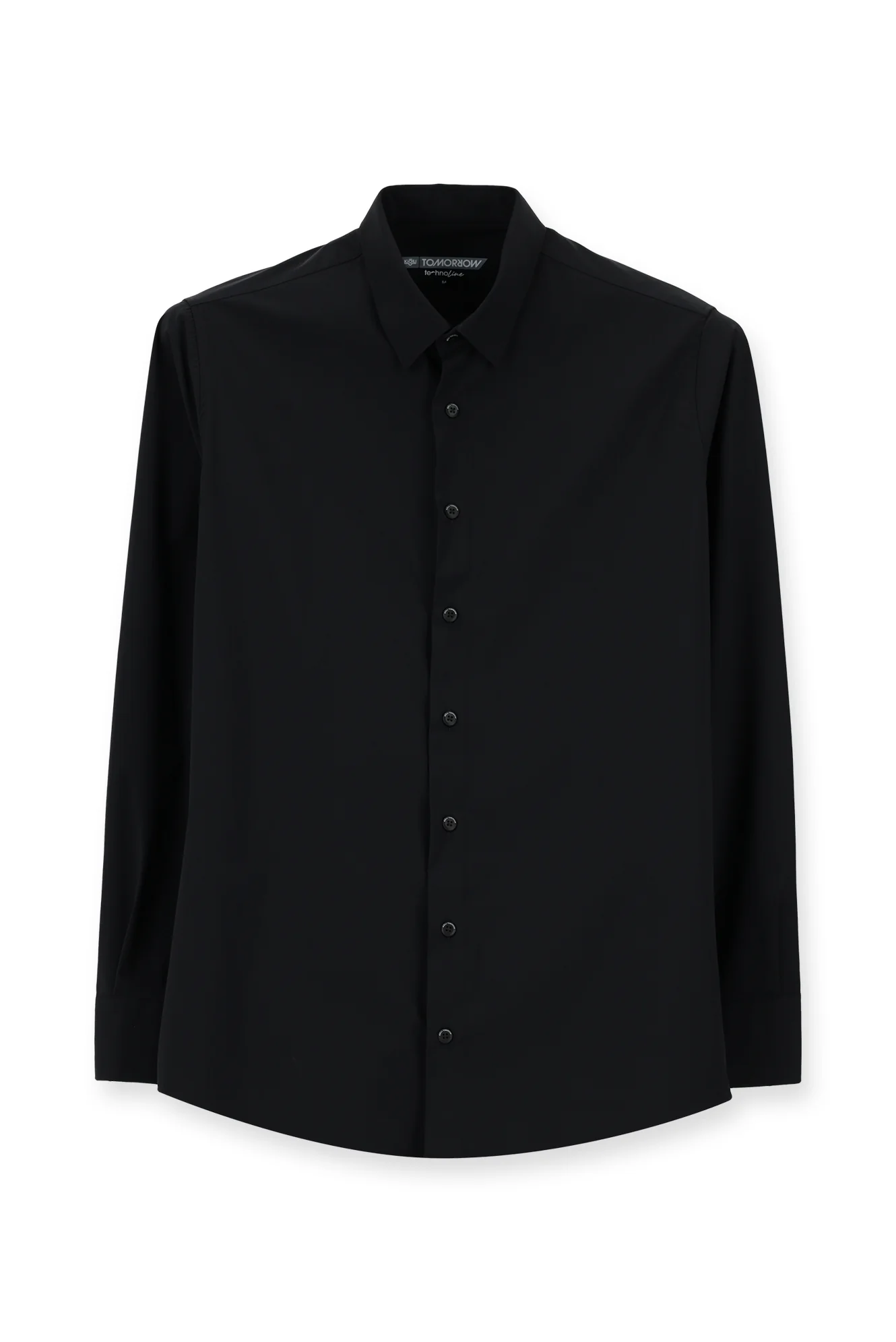 Koyu Lacivert Techno-Line Uzun Kol Slim Fit Dar Kesim Likralı Gömlek - Image 7
