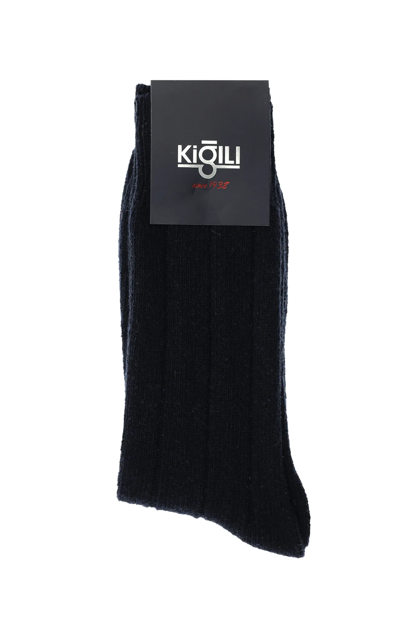 Koyu Lacivert Tekli Yünlü Termal Çorap