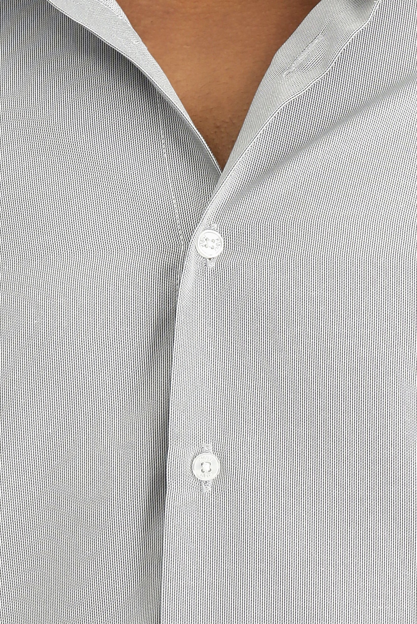 Koyu Lacivert Uzun Kol Slim Fit Dar Kesim Klasik Desenli Pamuklu Kolay Ütülenebilir Gömlek - Image 5