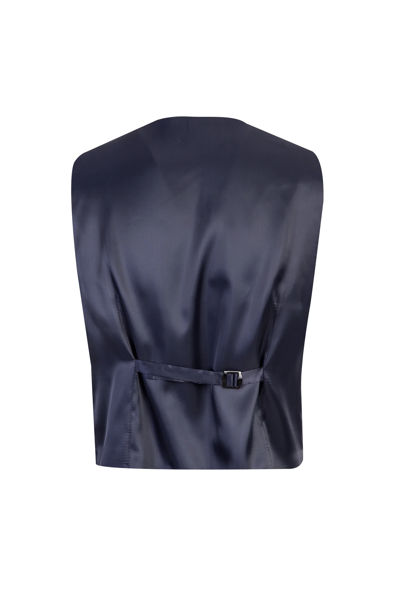 Koyu Lacivert 6 Drop Regular Fit Standart Kesim Yelekli Takım Elbise - Image 5