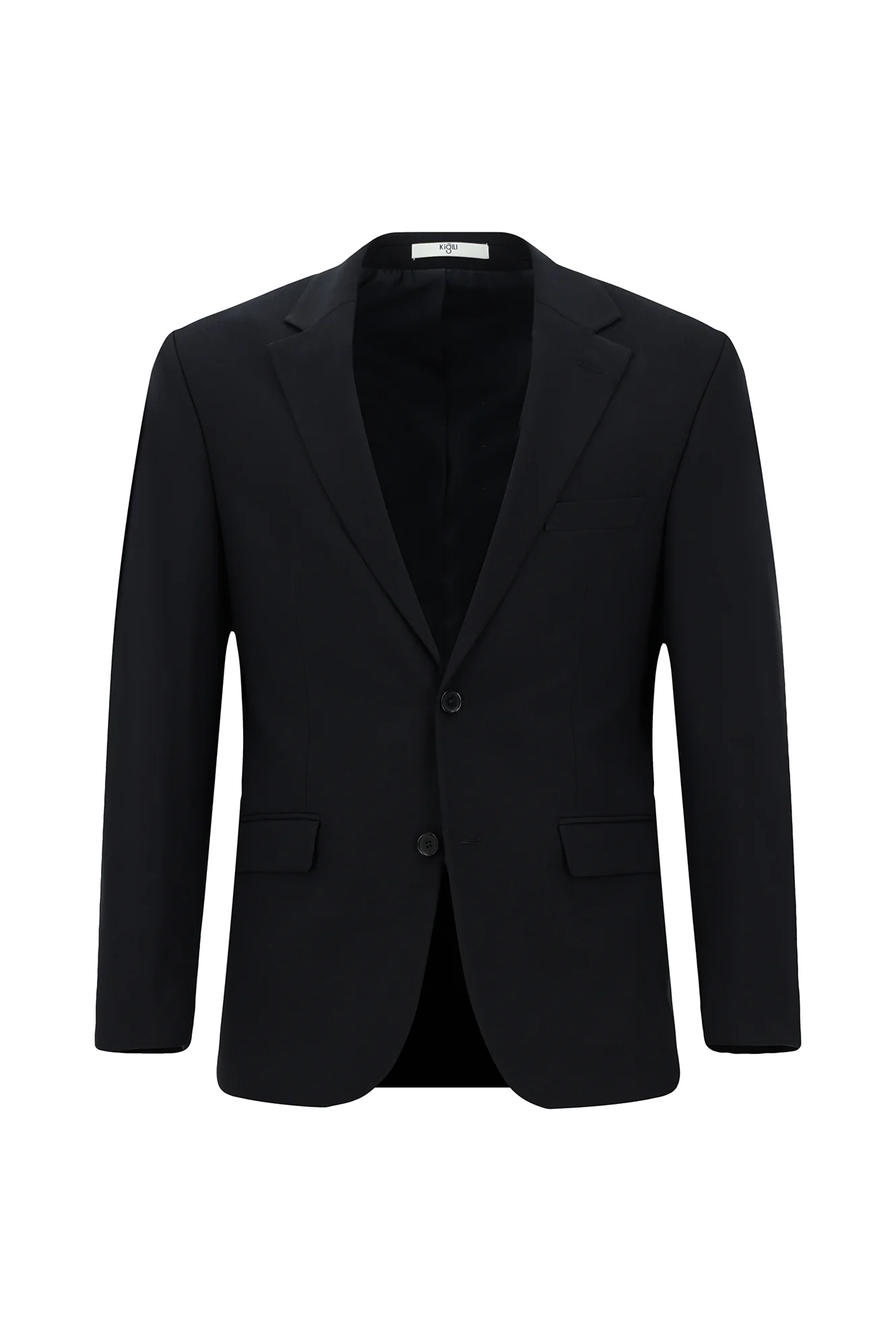 Koyu Lacivert 4 Drop Relaxed Fit Rahat Kesim Yünlü Takım Elbise - Image 2