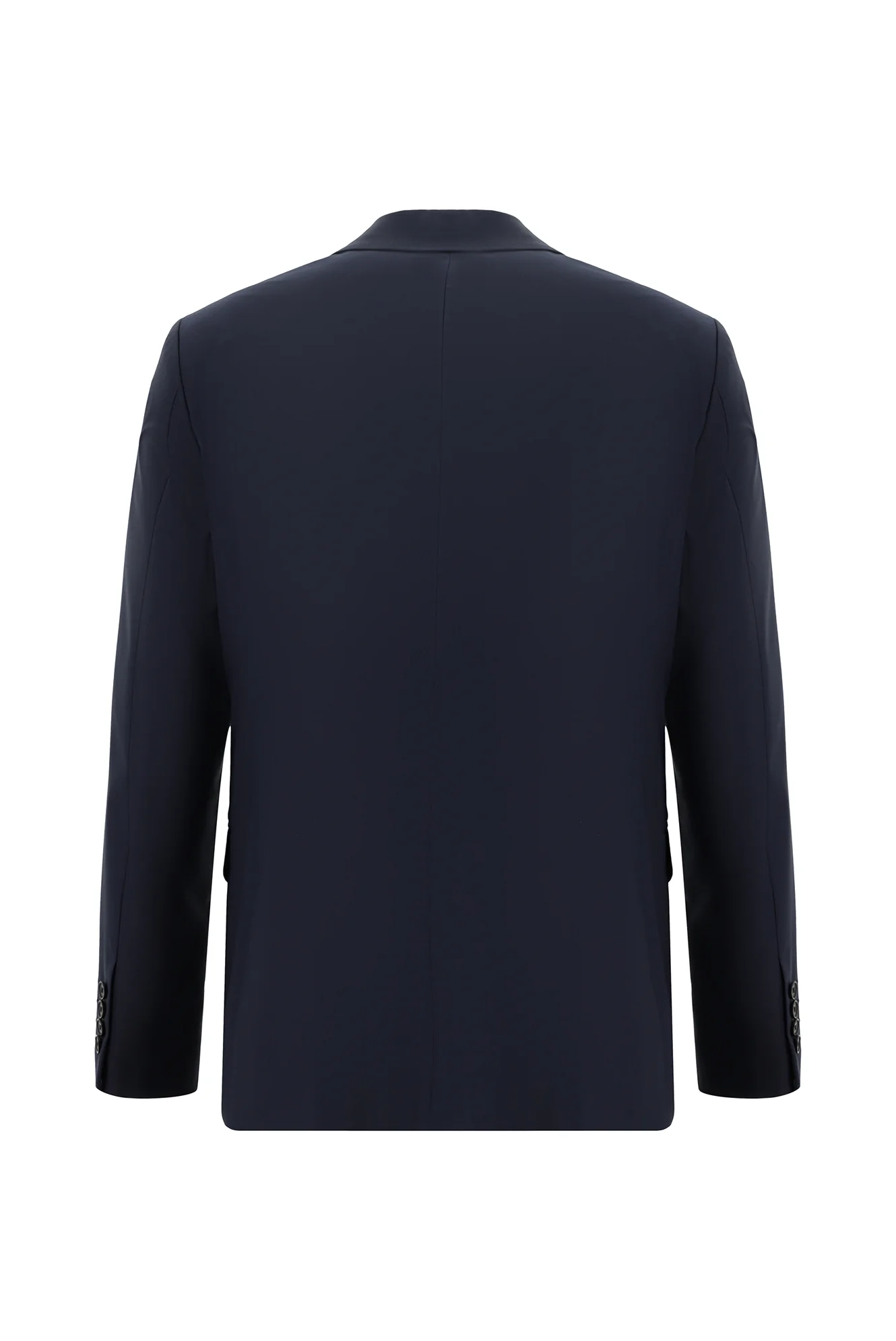 Koyu Lacivert 6 Drop Regular Fit Standart Kesim Yünlü Takım Elbise - Image 3