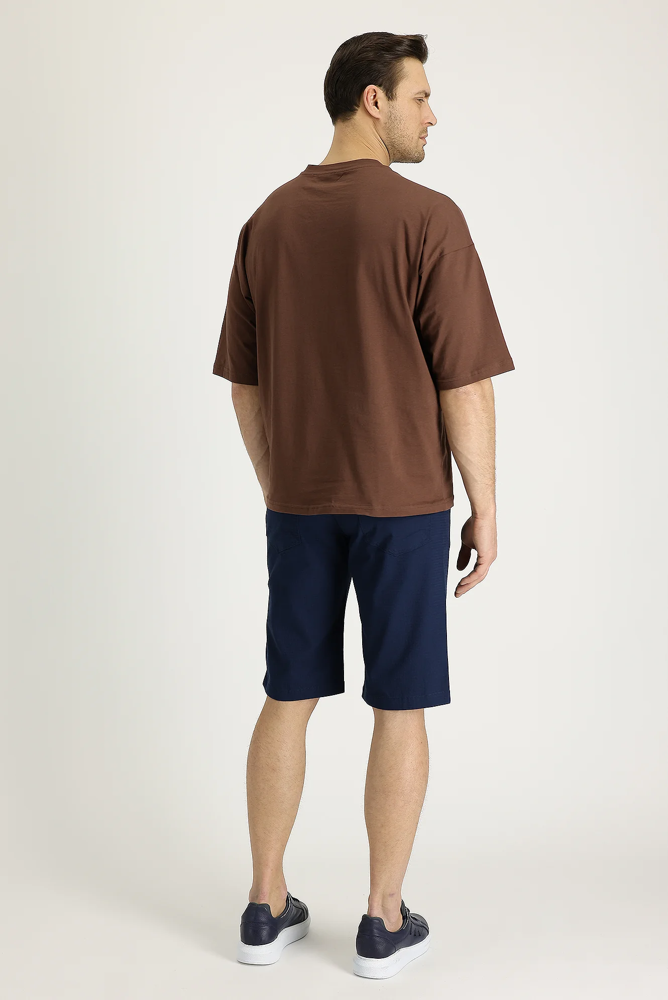 Koyu Mavi  Regular Fit Standart Kesim Bermuda Şort - Image 3