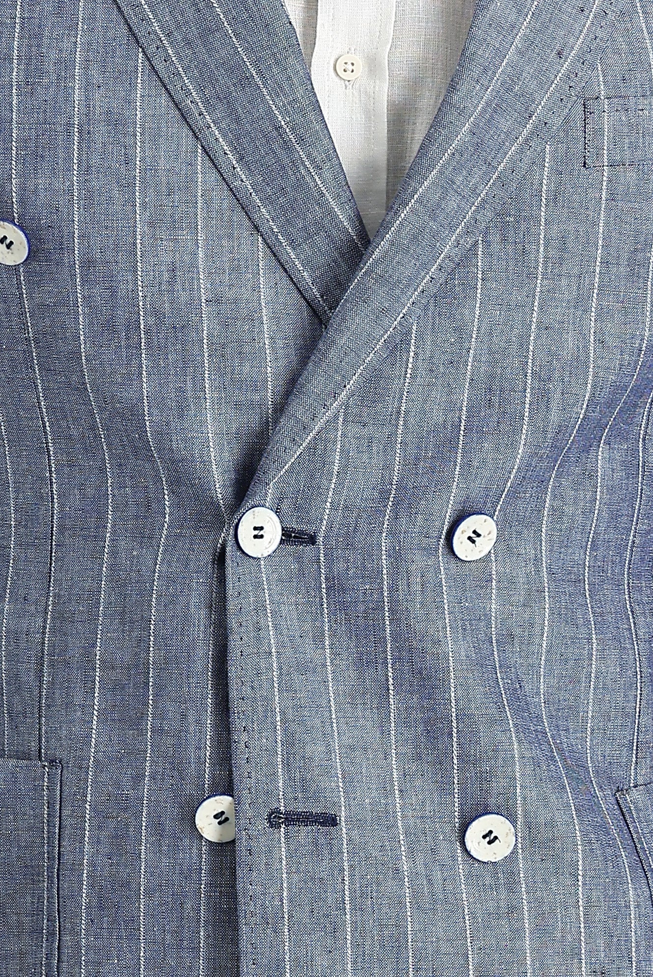 Koyu Mavi 7 Drop Slim Fit Dar Kesim Ceket - Image 3