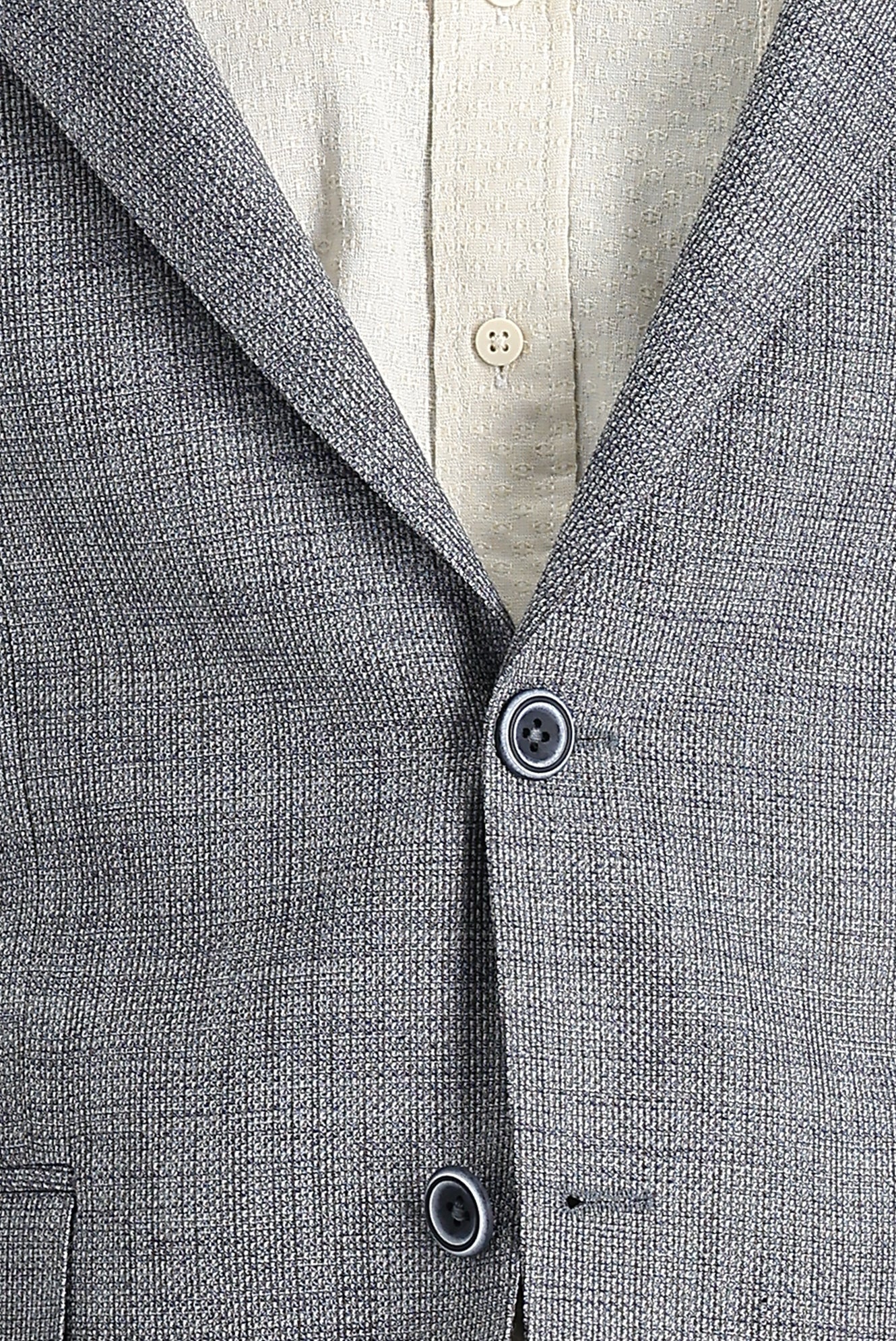 Koyu Mavi  4 Drop Relaxed Fit Rahat Kesim Ceket - Image 4