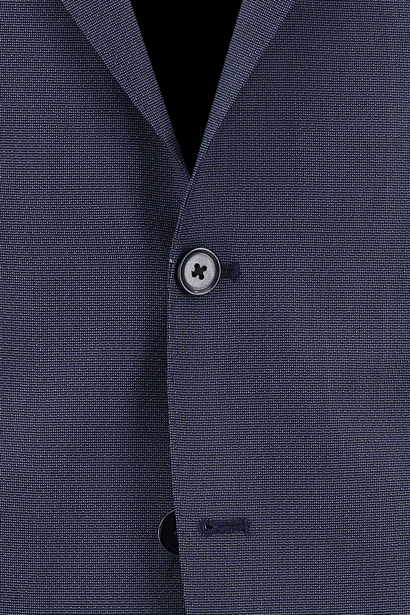 Koyu Mavi  6 Drop Regular Fit Standart Kesim Desenli Takım Elbise - Image 4