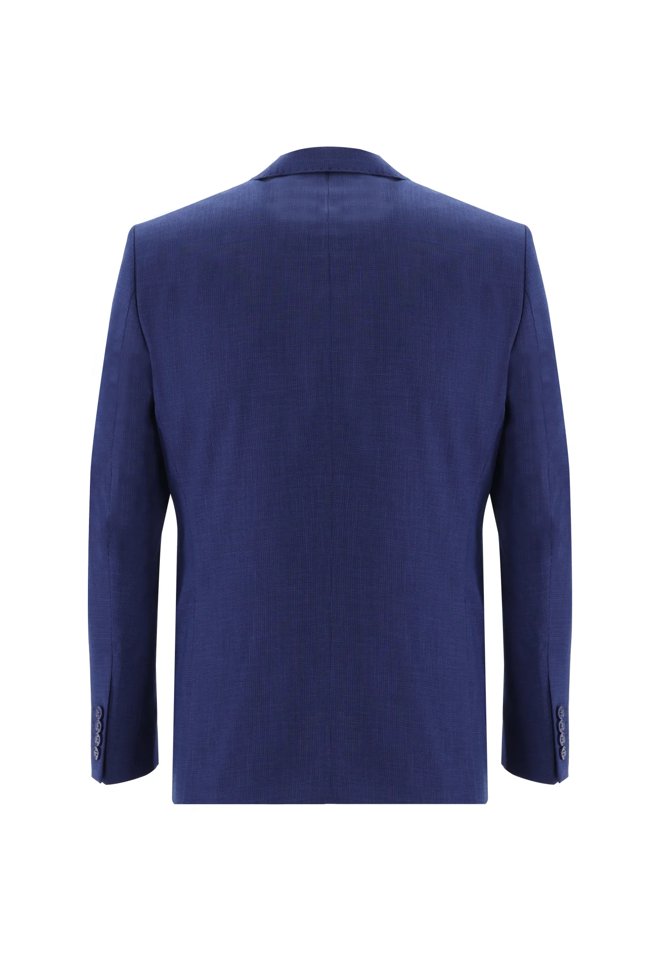 Koyu Mavi 6 Drop Regular Fit Standart Kesim Kuşgözü Takım Elbise - Image 3