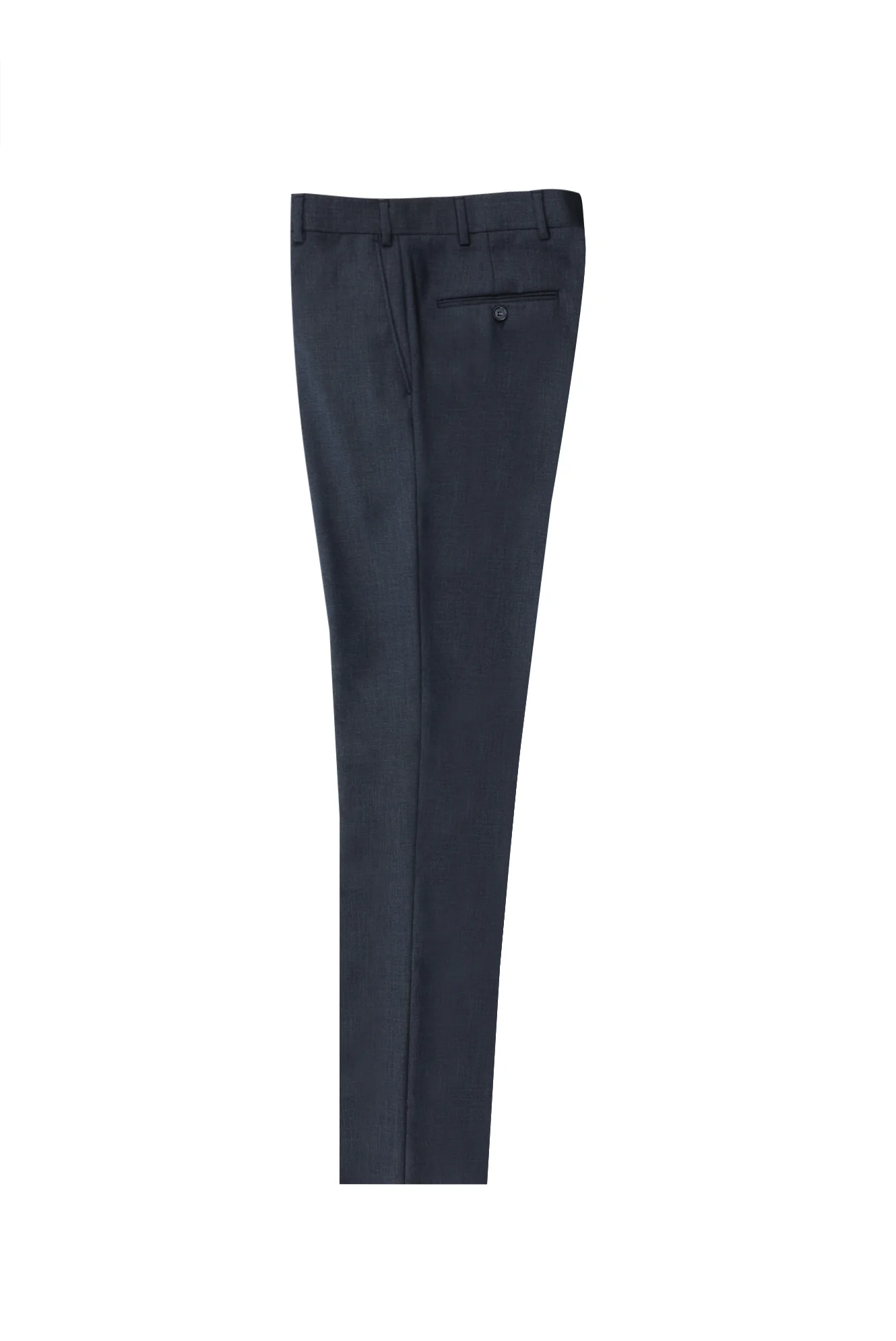 Koyu Mavi  4 Drop Relaxed Fit Rahat Kesim Klasik Desenli Kumaş Pantolon