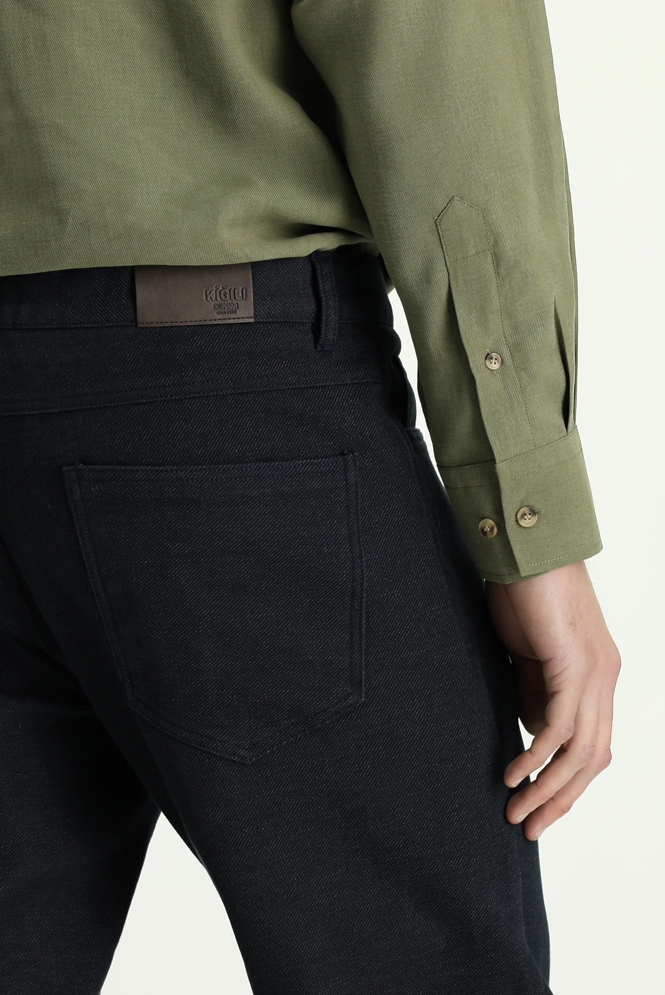 Koyu Mavi 6 Drop Regular Fit Standart Kesim Likralı Kanvas / Chino Pantolon - Image 6