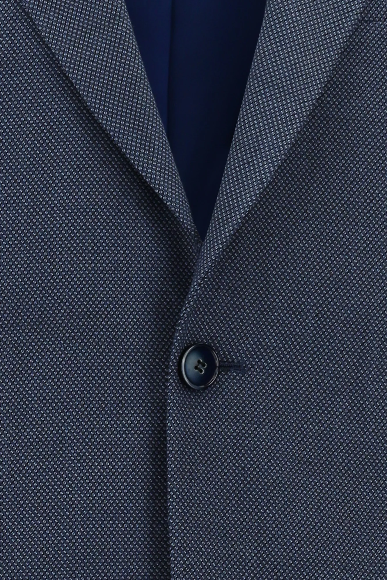 Koyu Mavi 7 Drop Slim Fit Dar Kesim Desenli Takım Elbise - Image 4